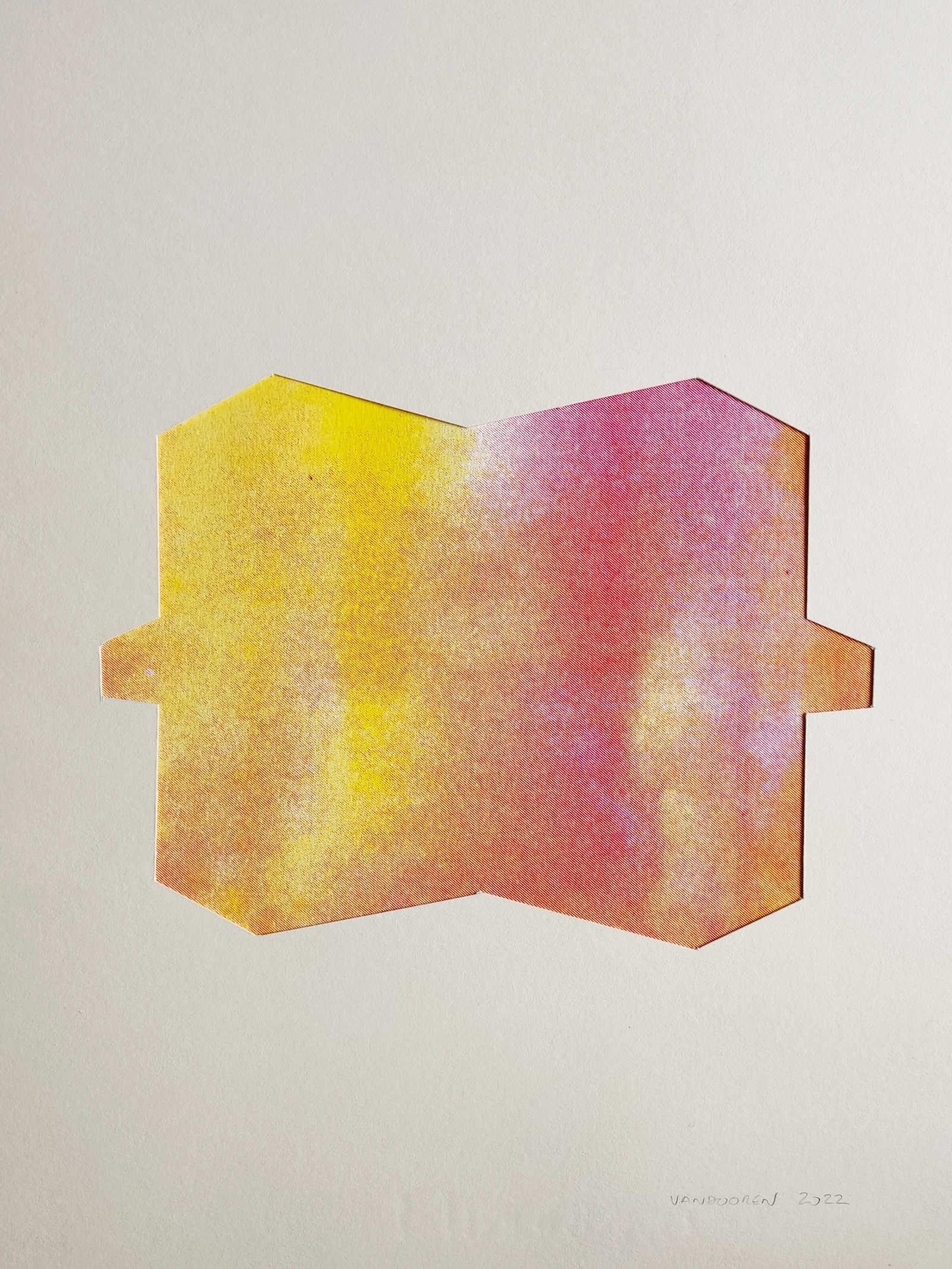 Forma e cielo I - Serigrafia, Forma geometrica