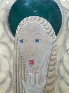 "Portrait of a Young Woman", Marie Vassilieff (1884-1957)