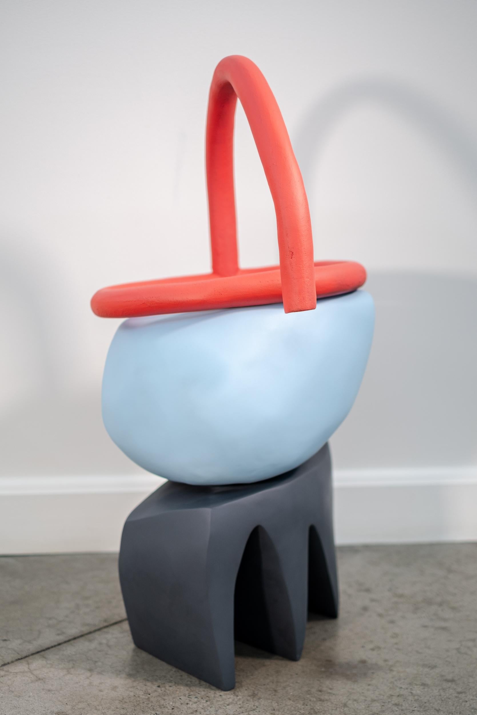 Corps Étrangers (Corpi stranieri) - scultura minimale, moderna, in ceramica e resina in vendita 3