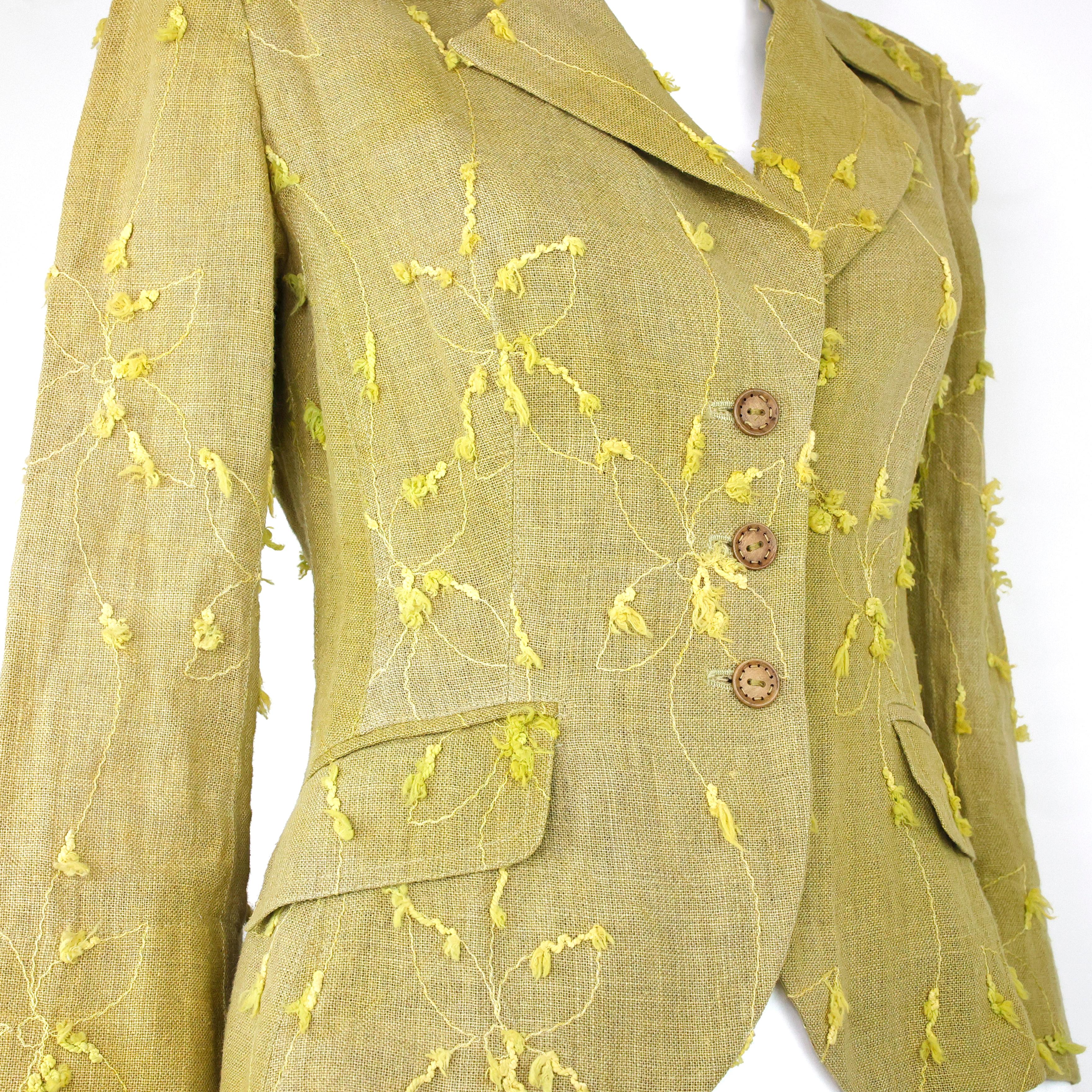 Mariella Burani Embroidery Jacket For Sale 5