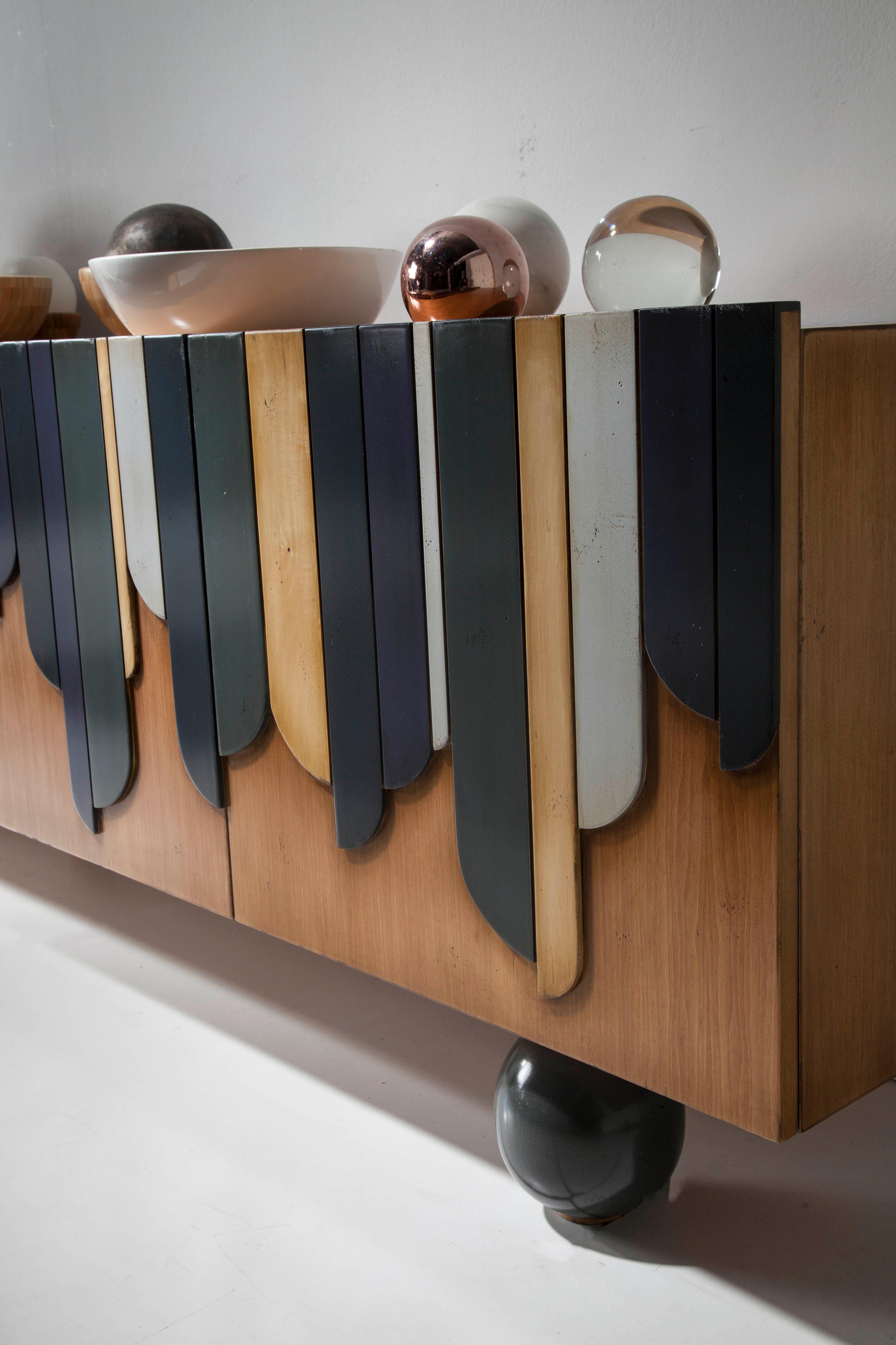 Postmoderne Buffet Marieta, quatre portes, par Lola Glamour en vente