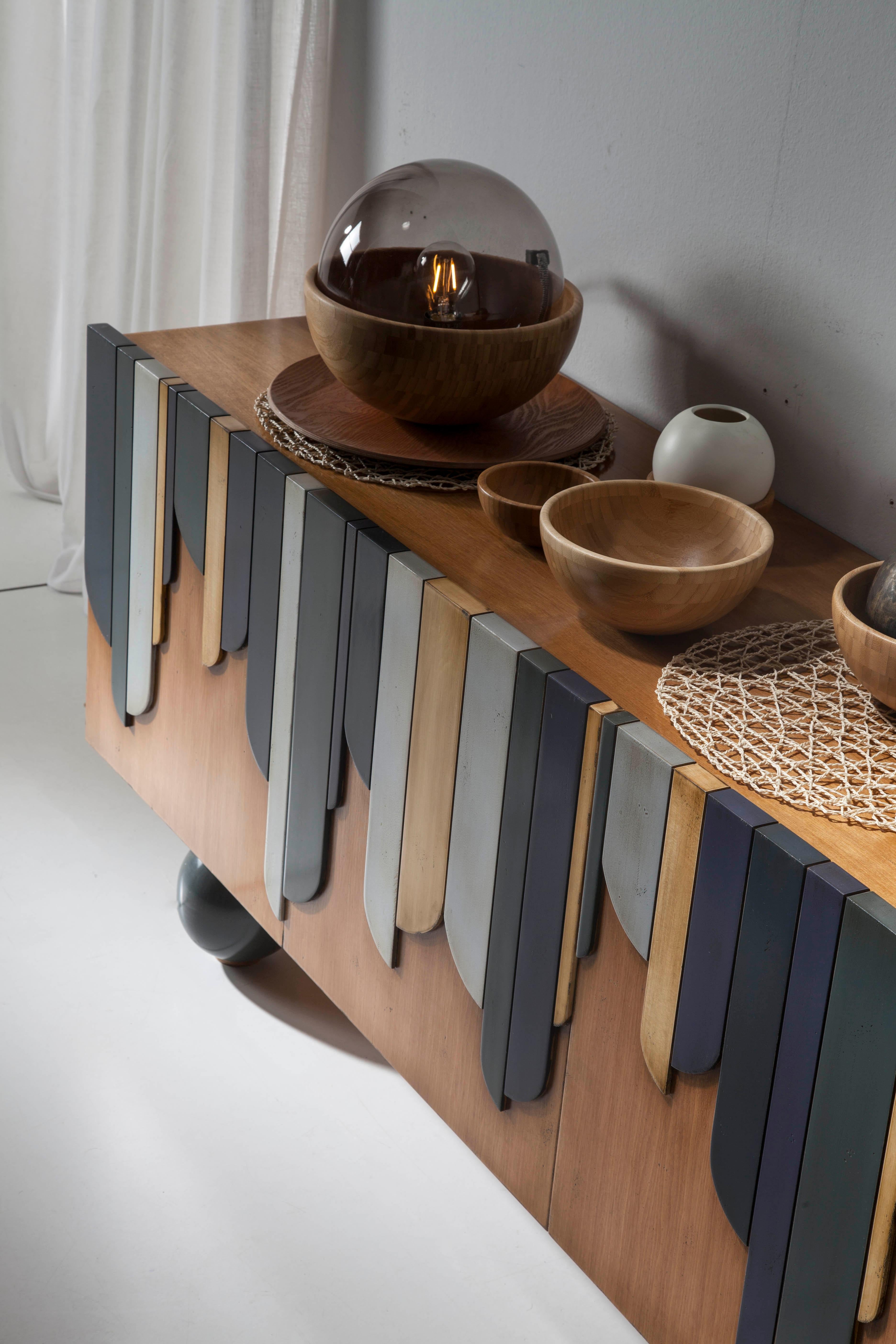 XXIe siècle et contemporain Buffet Marieta, quatre portes, par Lola Glamour en vente
