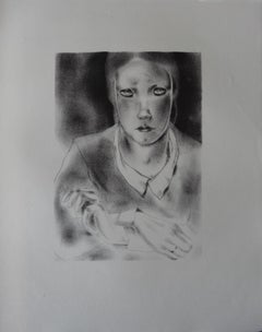Facinating Eyes - Stone lithograph, 1930