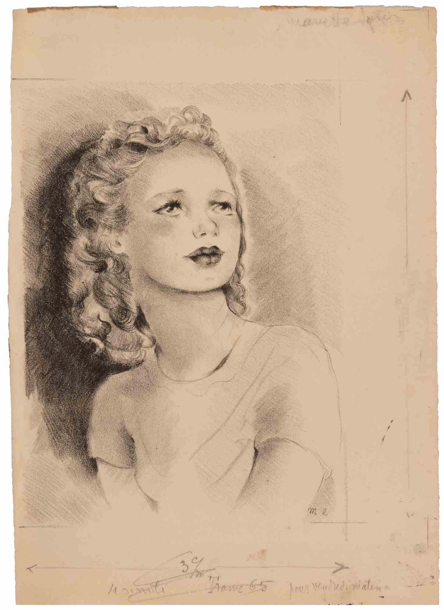 Litografía sobre papel realizada por Mariette Lydis a mediados del siglo XX.

Monograma en la placa.

Buen estado.