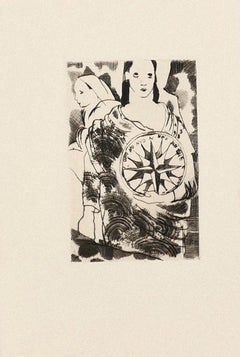 Rose of Wind - Original Etching by Mariette Lydis - 1930 ca.