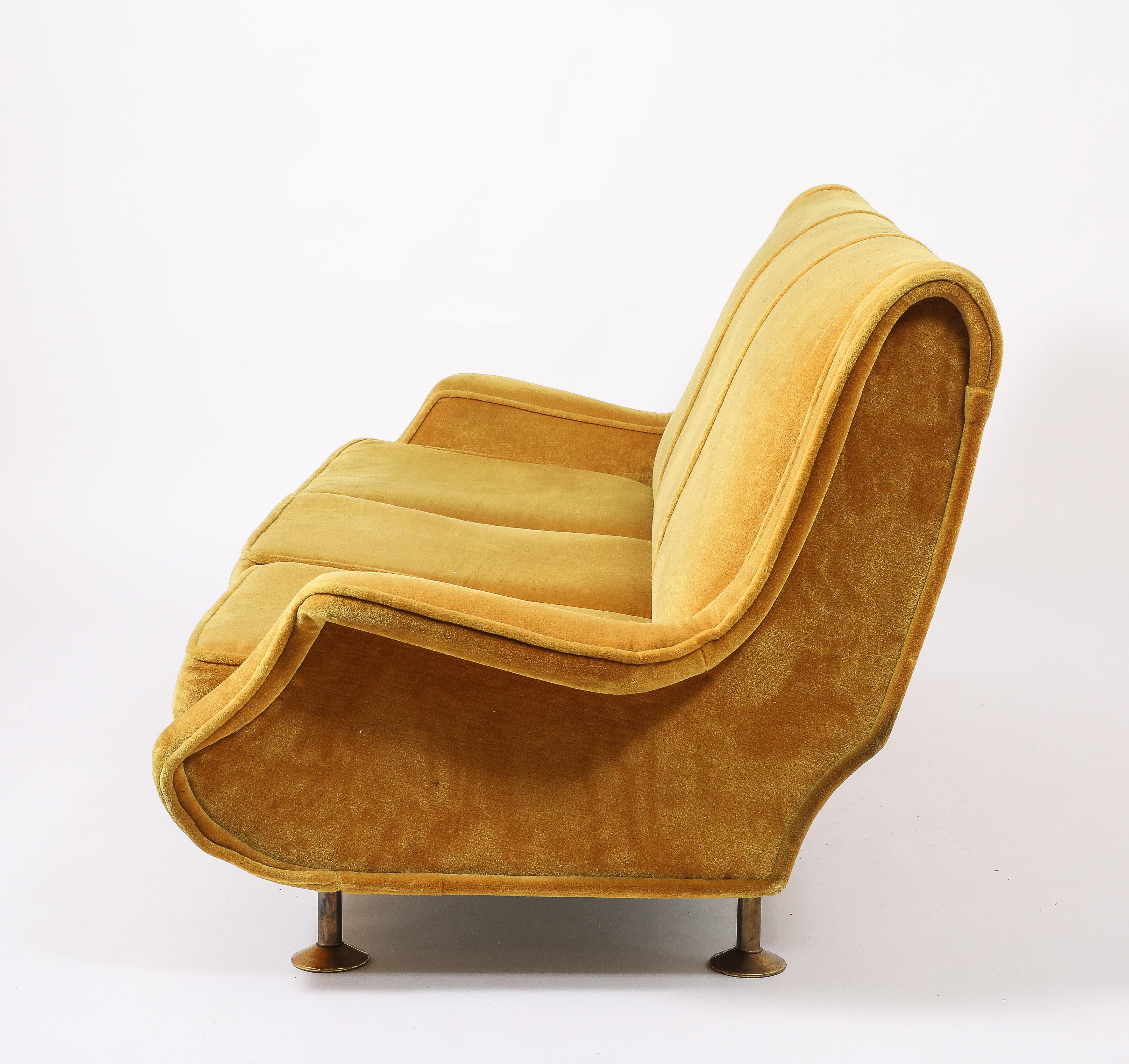 Velours Canapé Marco Zanuso, Italie, années 1950 en vente