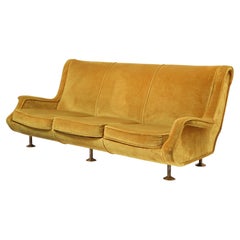 Vintage Marigold Marco Zanuso Sofa, Italy 1950's