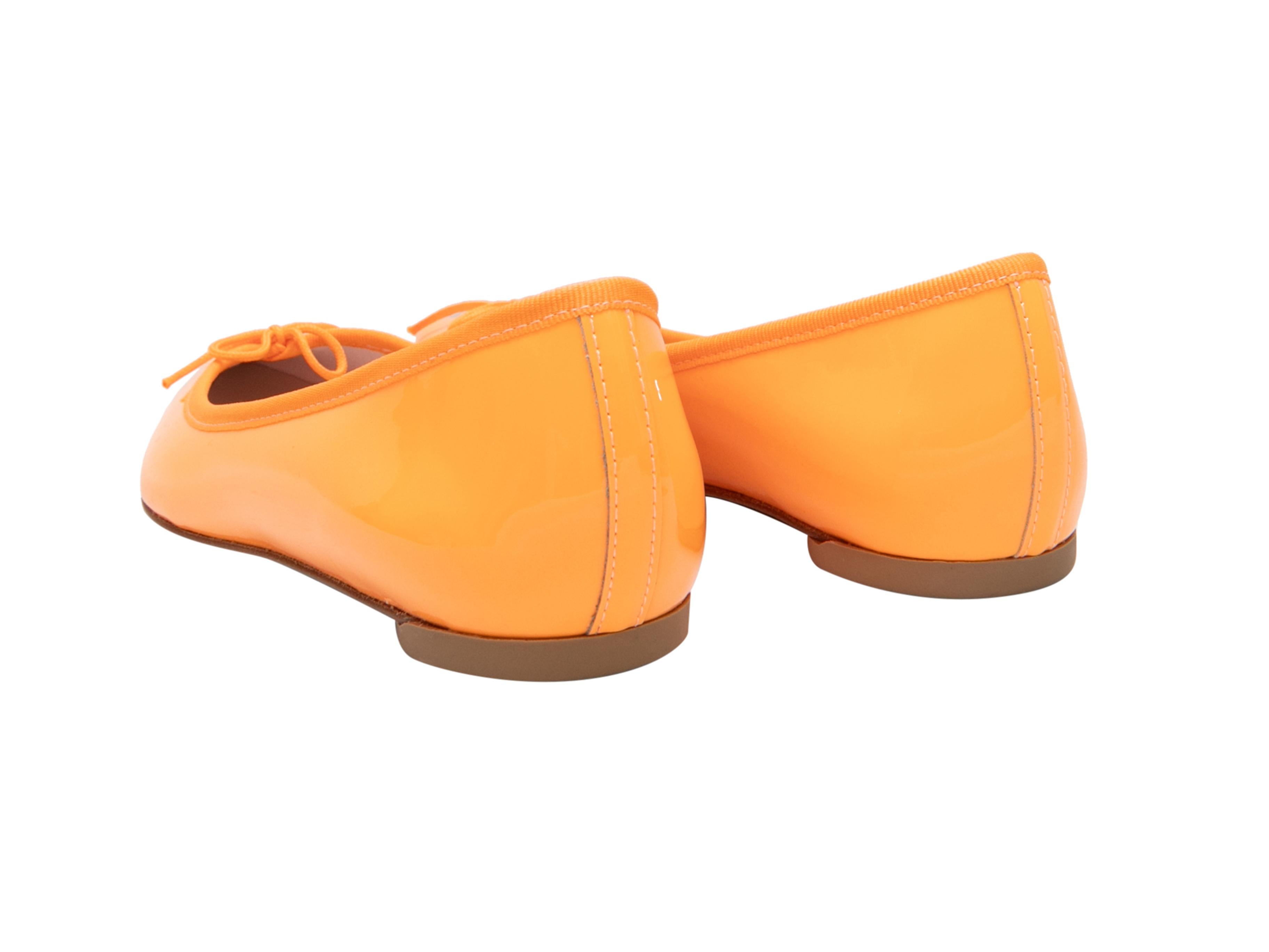 Women's Marigold Repetto Patent Pointed-Toe Flats Size 41 For Sale