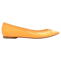 Marigold Repetto Patent Pointed-Toe Flats Size 41