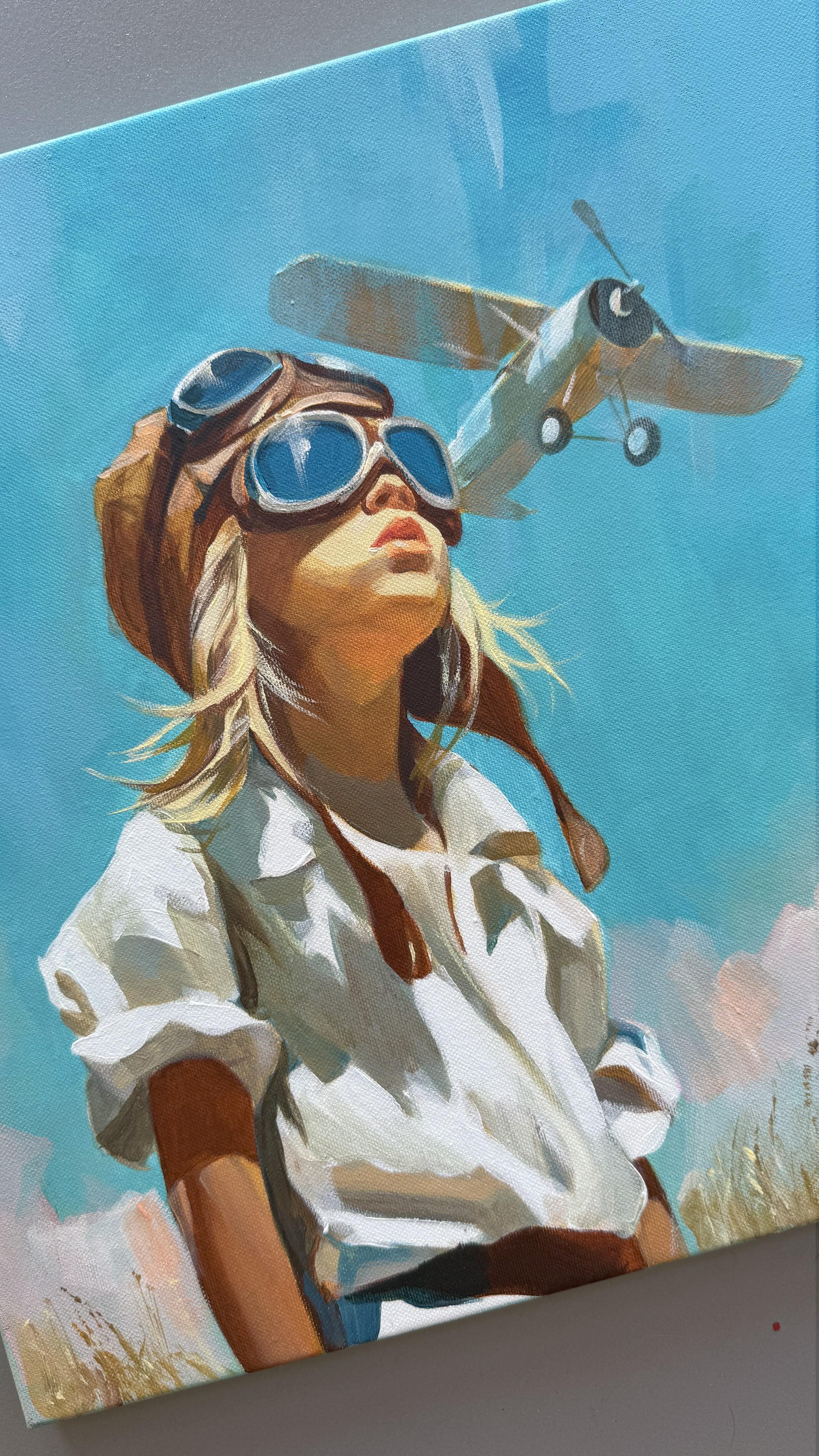 Born to fly - Painting by Mariia Kotiuzhynska 