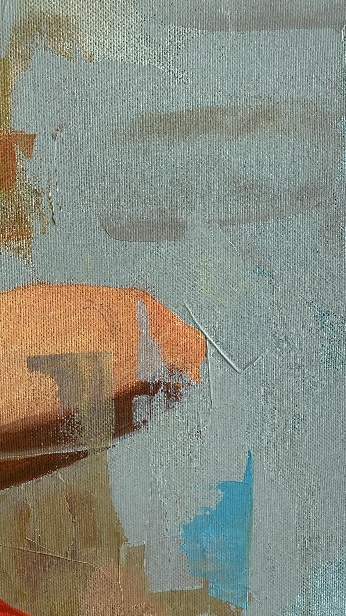 Cooles Mädchen – Painting von Mariia Kotiuzhynska 