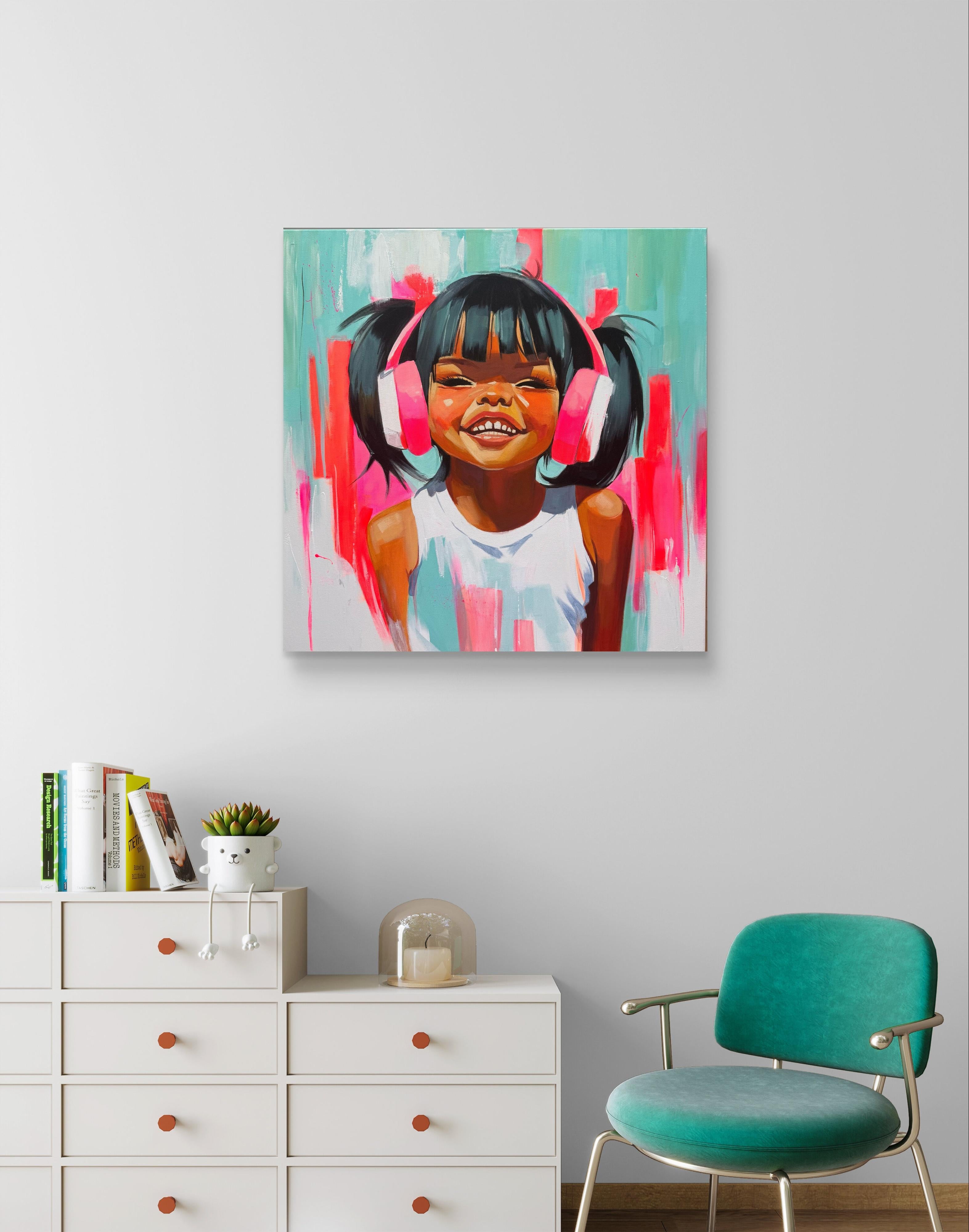Happy only Vibes - Pop Art Painting by Mariia Kotiuzhynska 