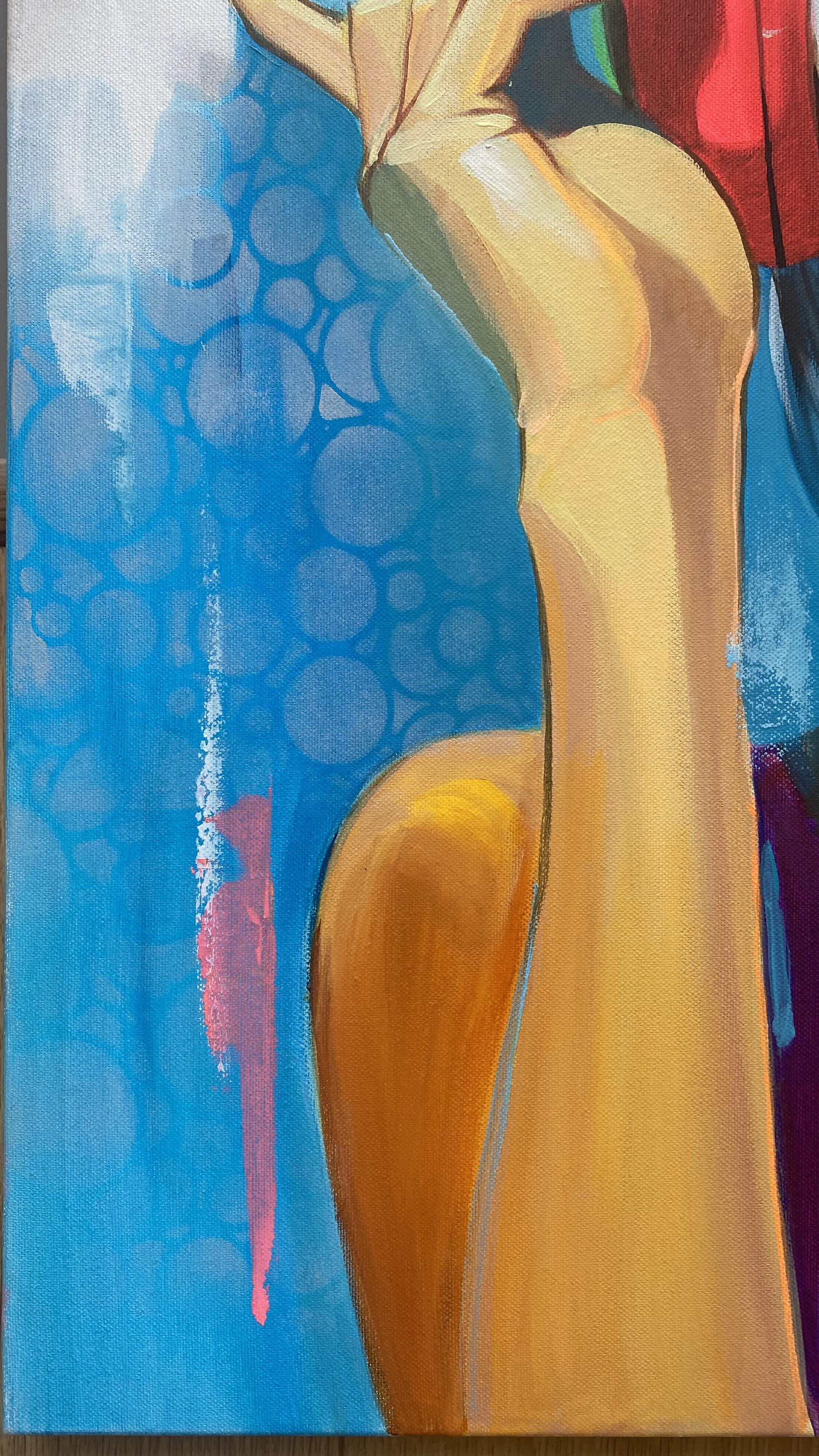 Herz auf Spiel (Pop-Art), Painting, von Mariia Kotiuzhynska 