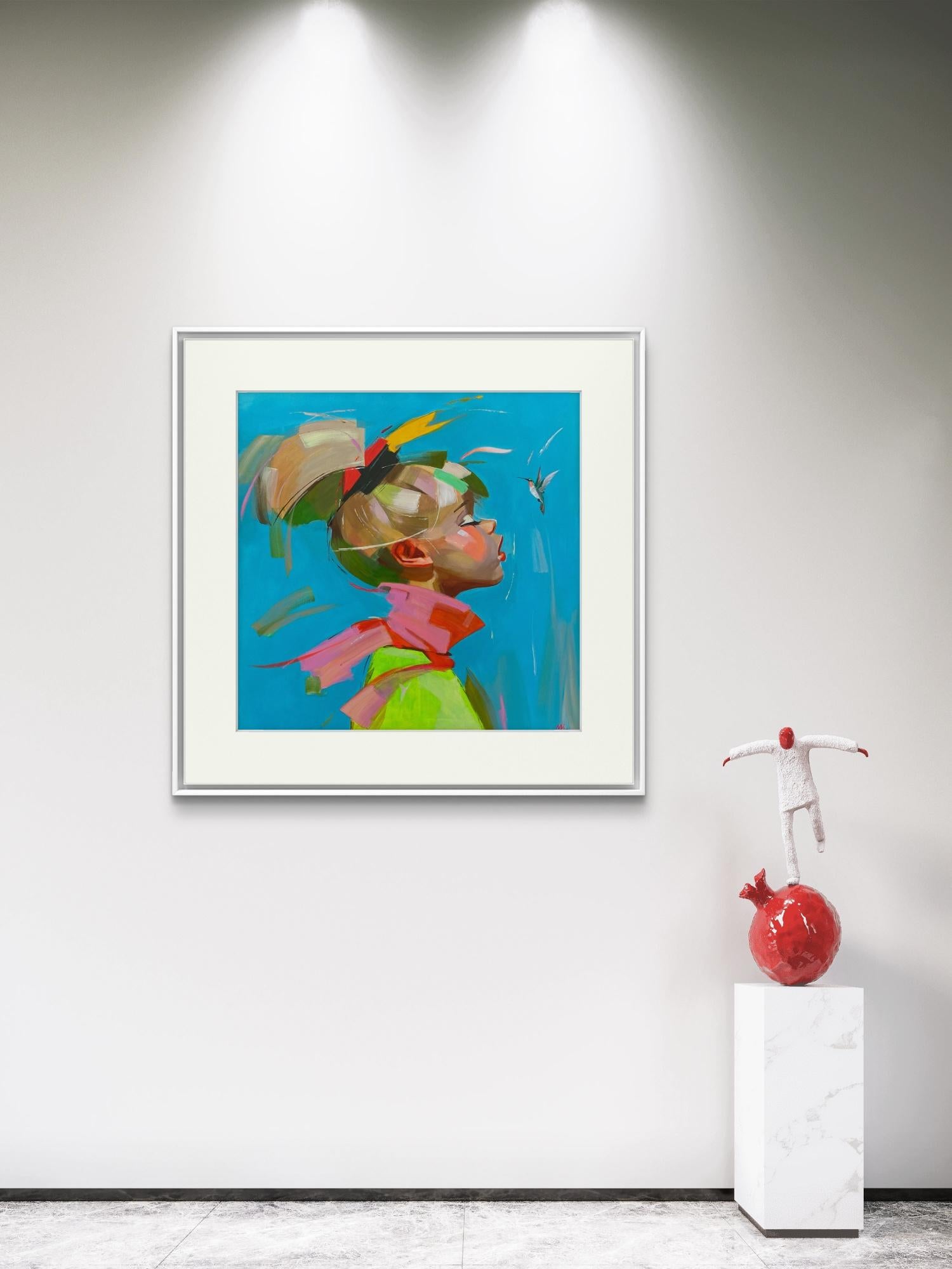 Kolibri – Painting von Mariia Kotiuzhynska 