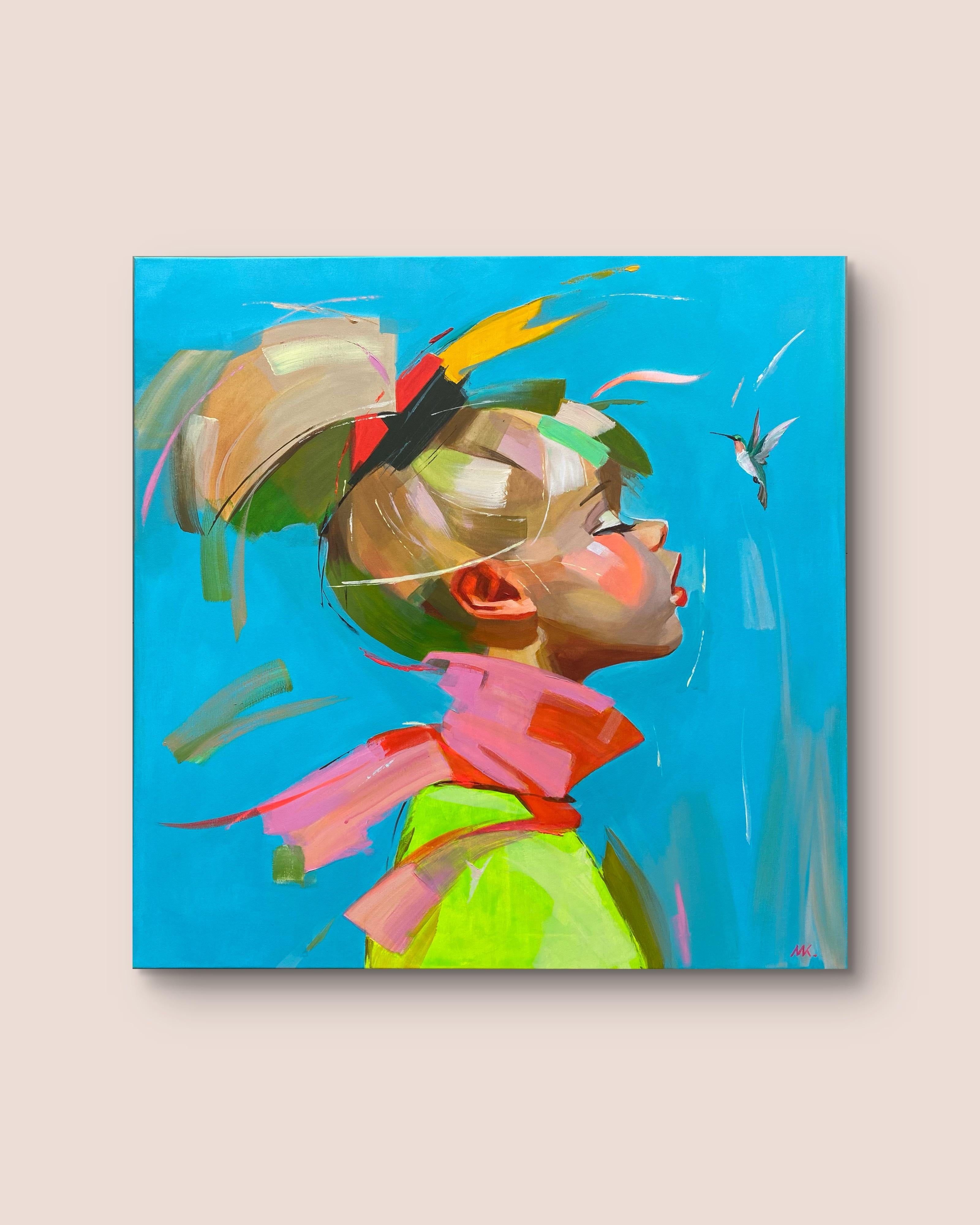 Kolibri (Moderne), Painting, von Mariia Kotiuzhynska 
