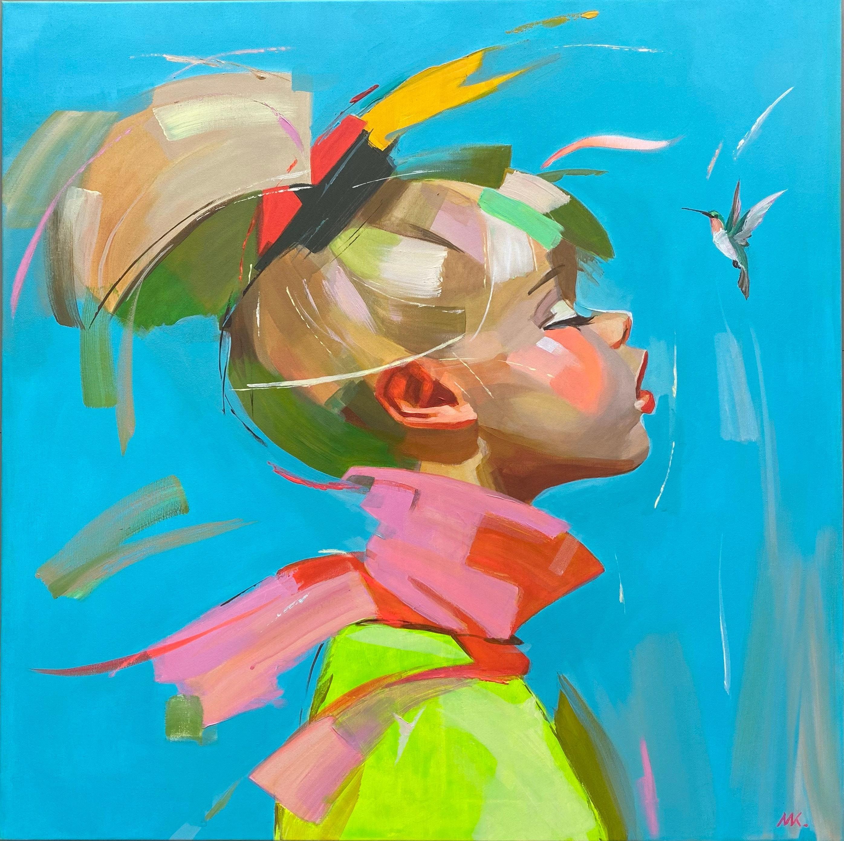 Mariia Kotiuzhynska  Figurative Painting – Kolibri