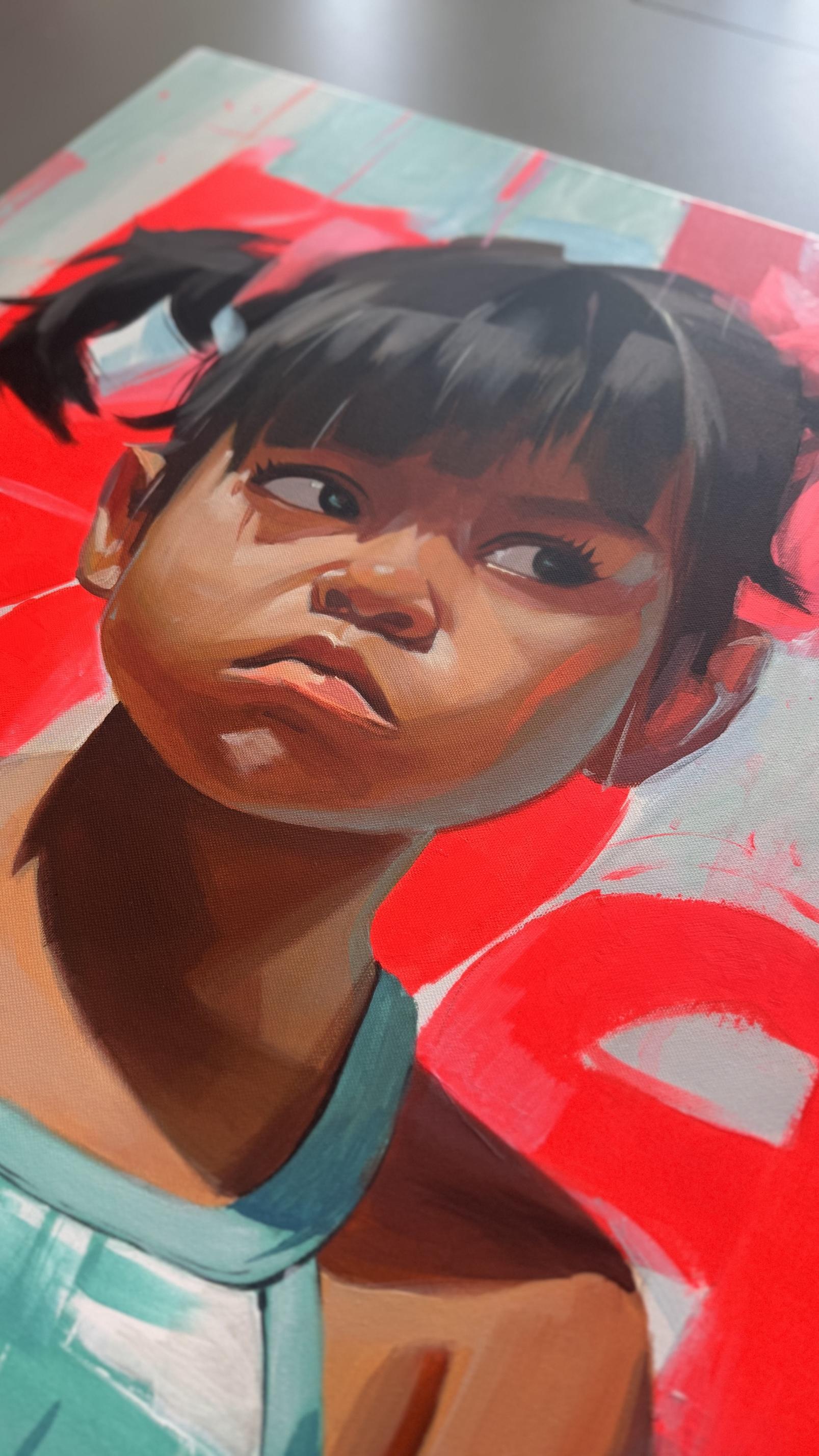 Little Drama Queen - Pop Art Painting by Mariia Kotiuzhynska 