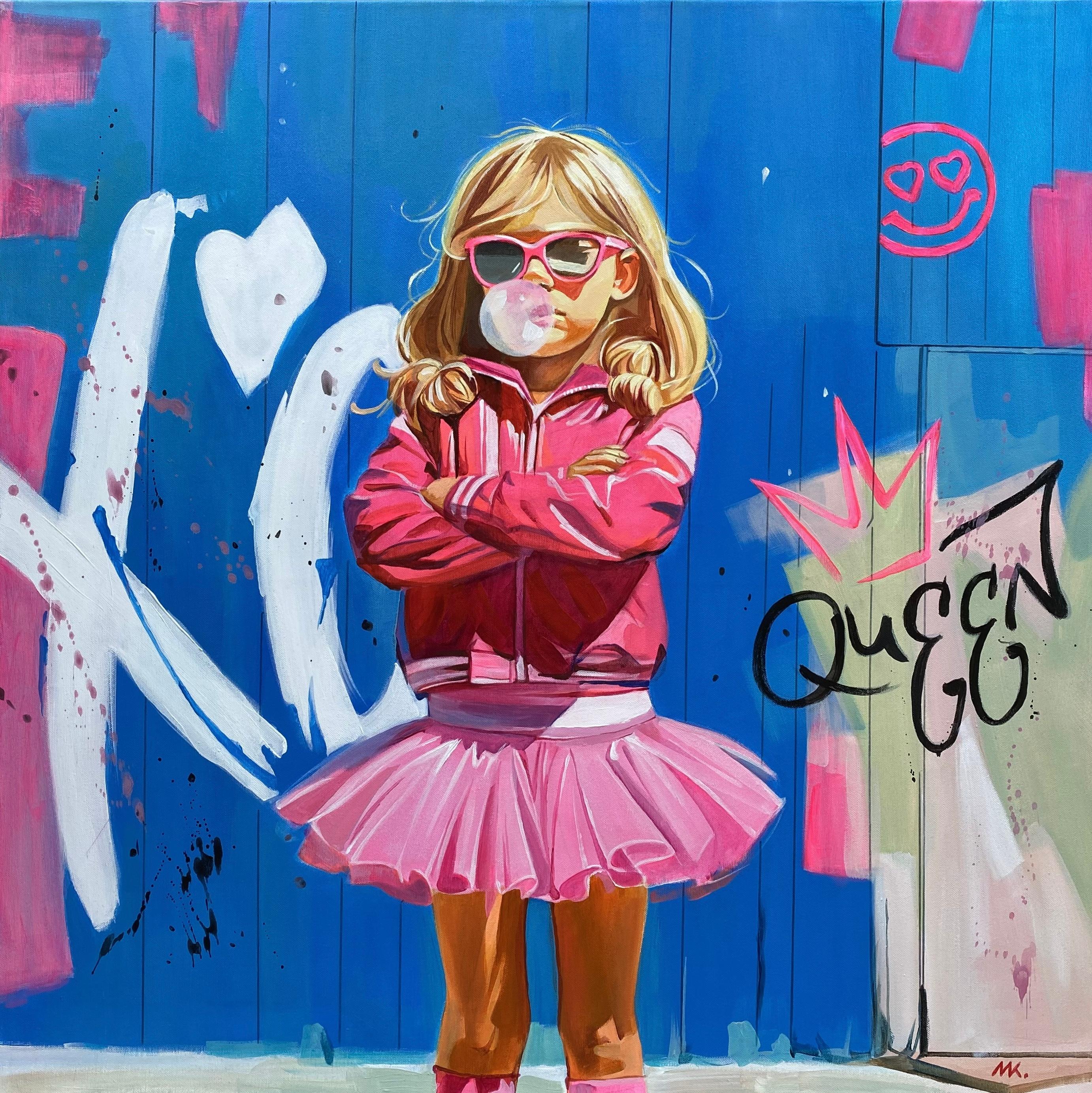 Millionen-Dollar-Baby (Pop-Art), Painting, von Mariia Kotiuzhynska 