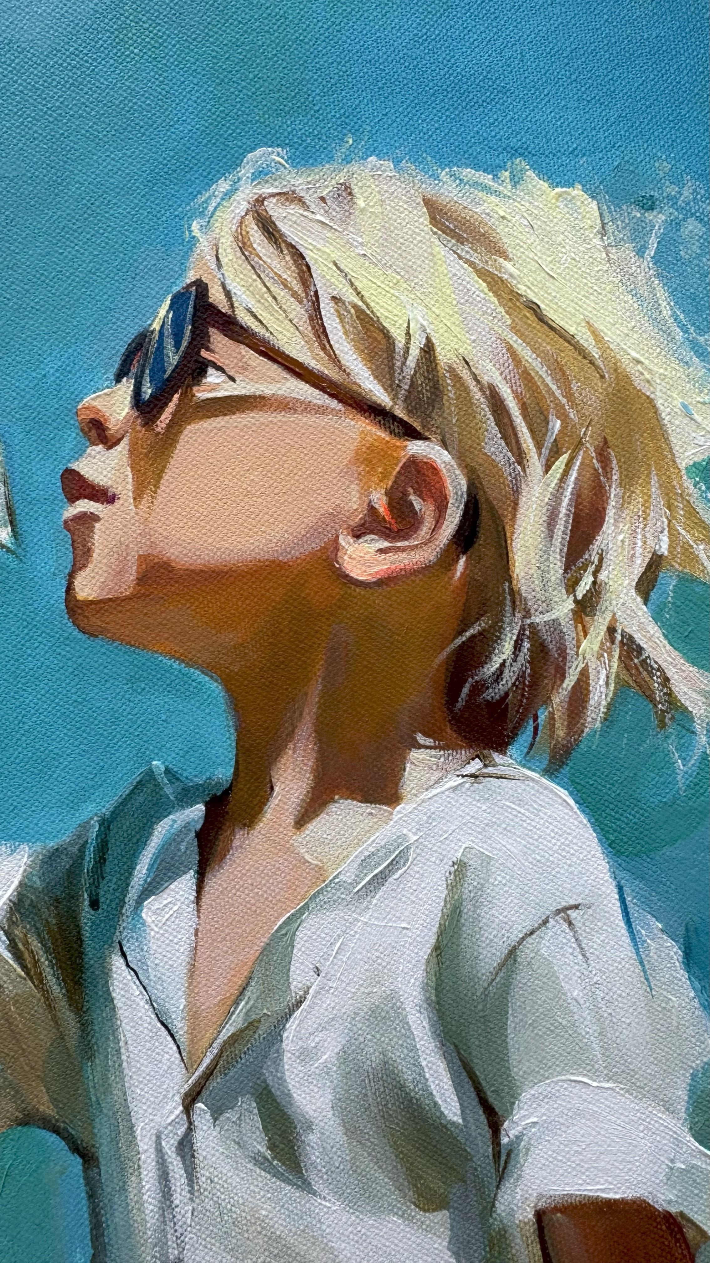 “Paper Dreams” is a reminder that everything great begins with something small.
A paper airplane may be fragile, yet it carries the strength of faith and the boundless freedom of childhood. 