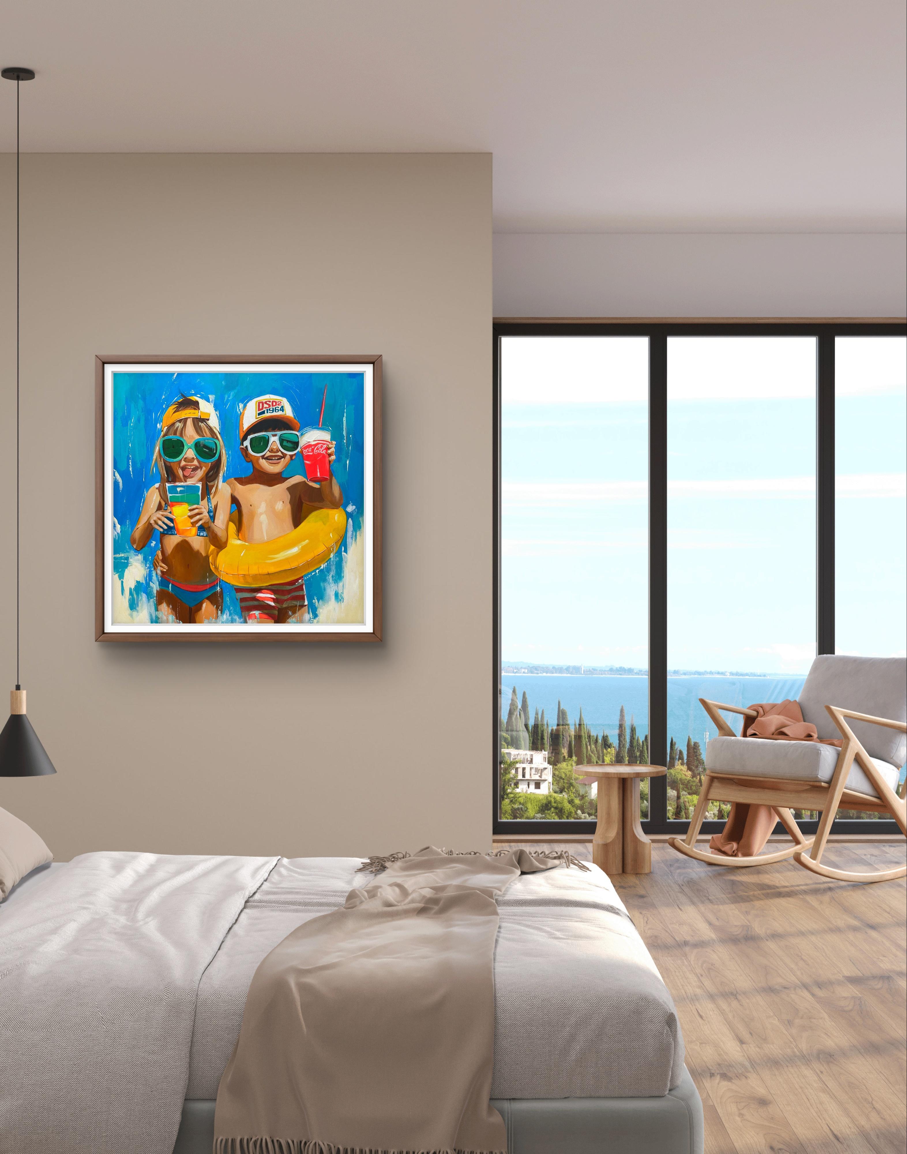 Sommer-Vibes (Moderne), Painting, von Mariia Kotiuzhynska 