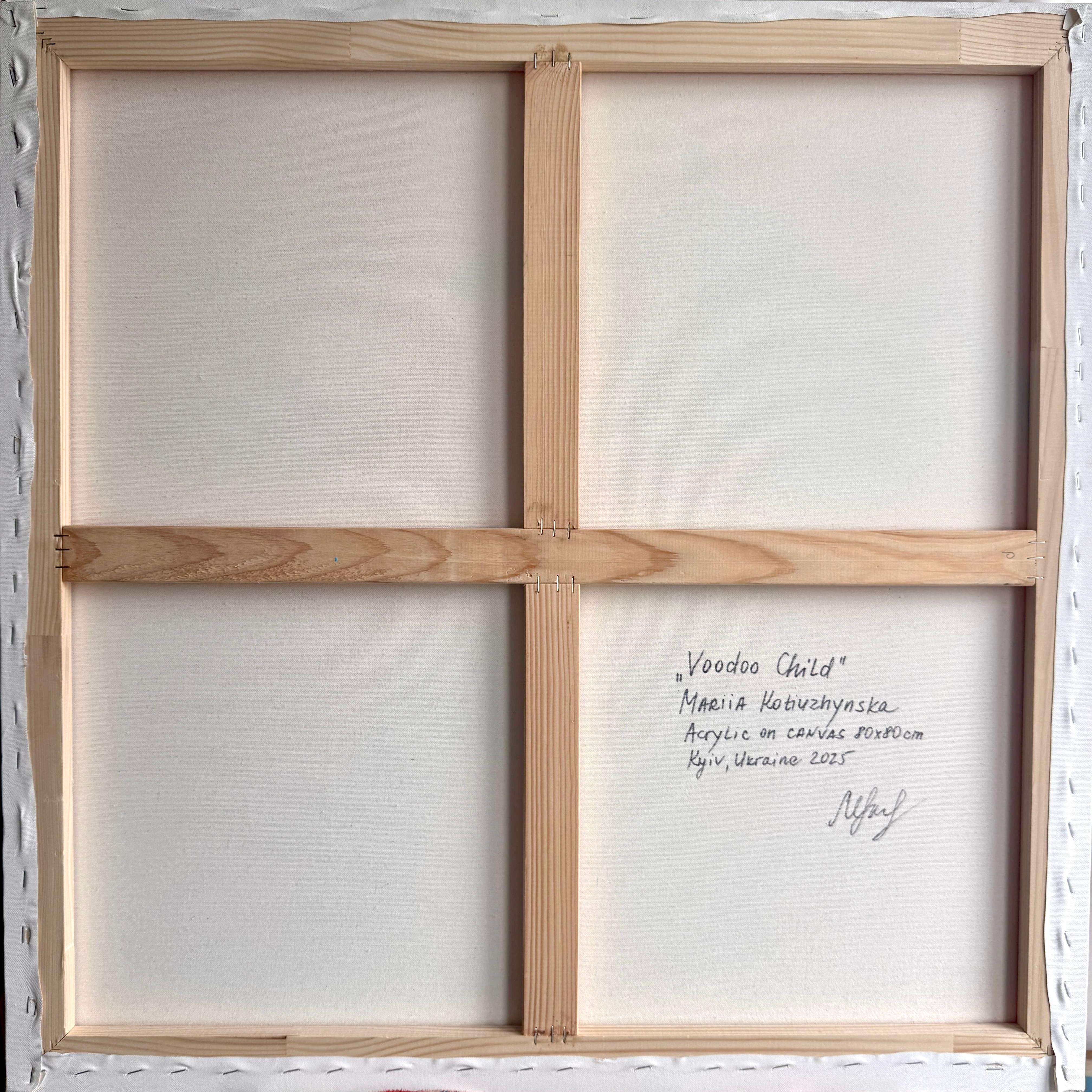 Voodoo Kind (Pop-Art), Painting, von Mariia Kotiuzhynska 