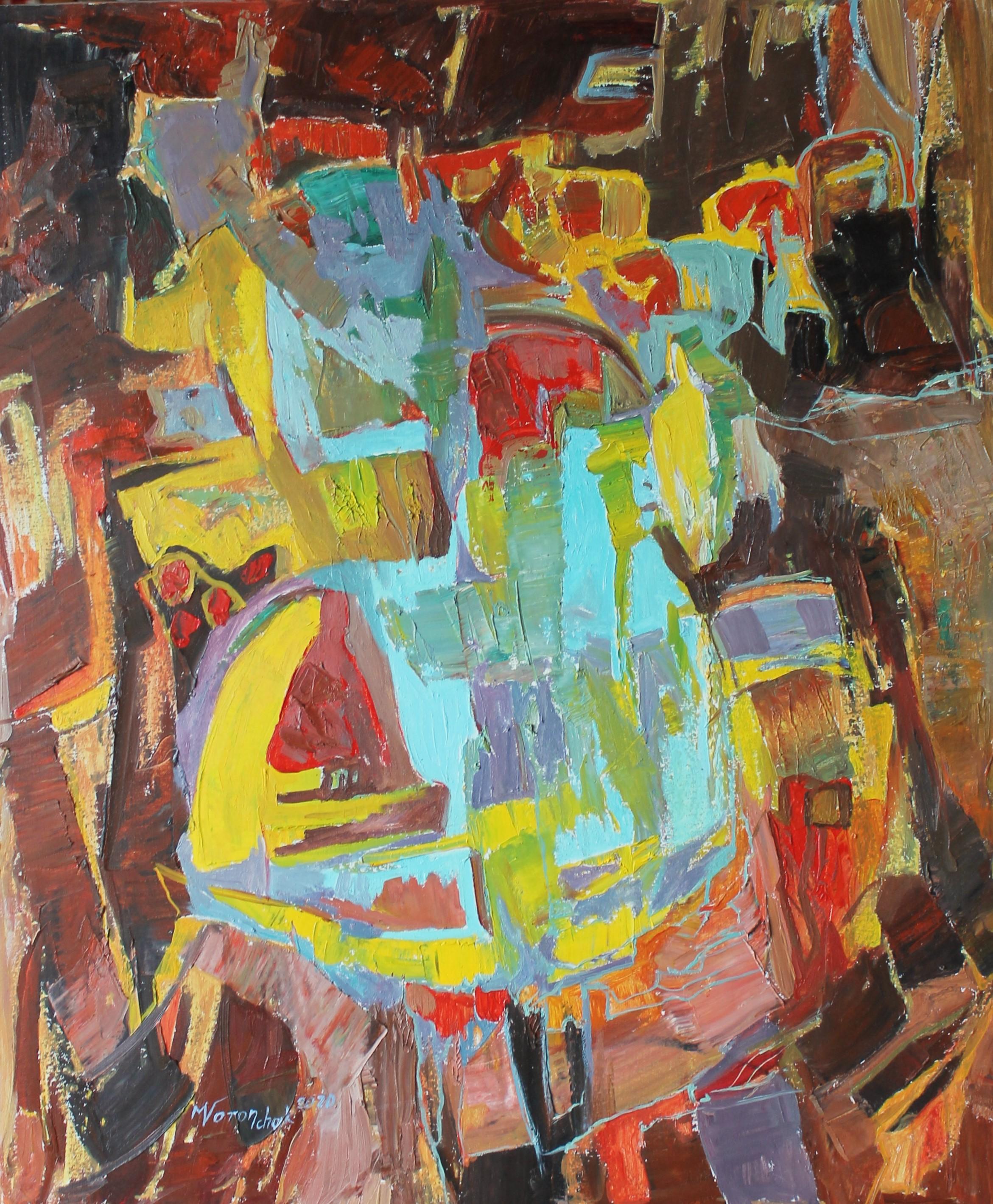 Mariia Voronchak  Abstract Painting - Dance of the Bee. Series "Vibrations of the Earth"