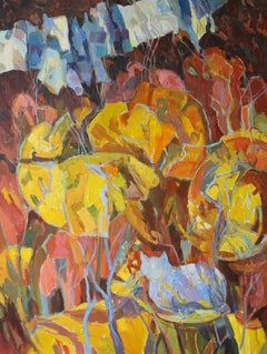 Golden autumn.   Series "Vibrations of the Earth"