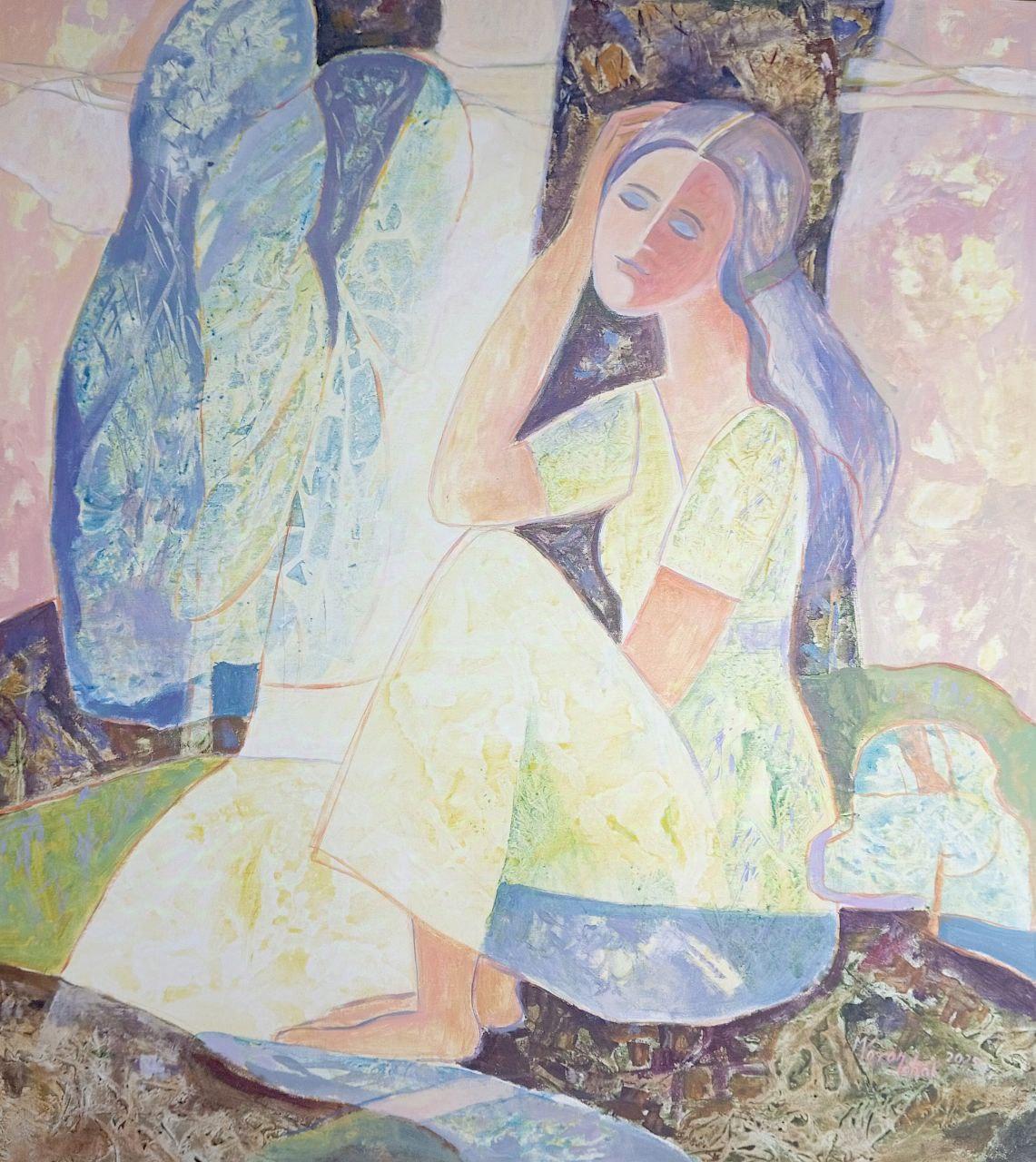 Figurative Painting Mariia Voronchak  - Je choisis ma liberté intérieure
