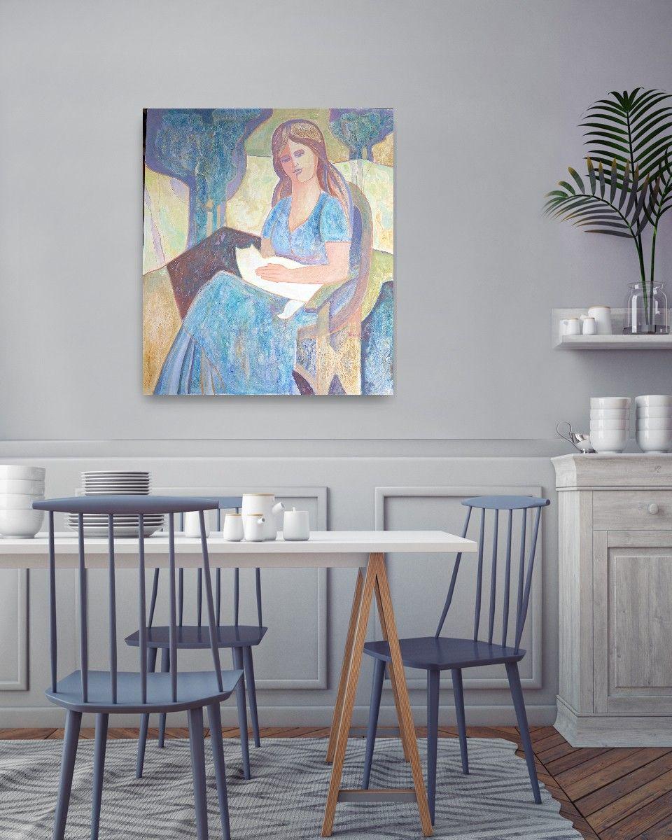 Immersion dans le silence - Painting de Mariia Voronchak 