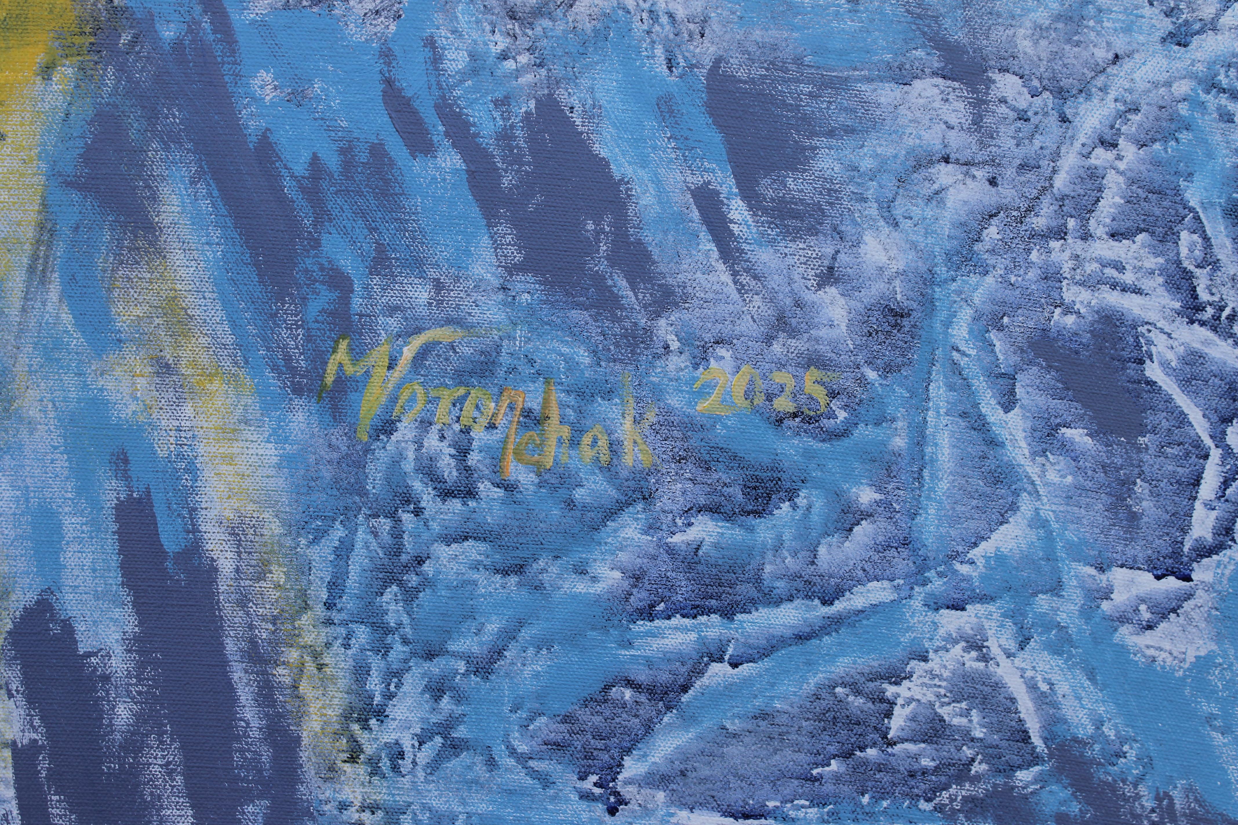 shipped in roll
The painting is filled with a gentle radiance where everything unnecessary dissolves. The space breathes with calm, and every shade of gold seems to hold the warmth of the earth. Within this light, a sense of harmony is born —