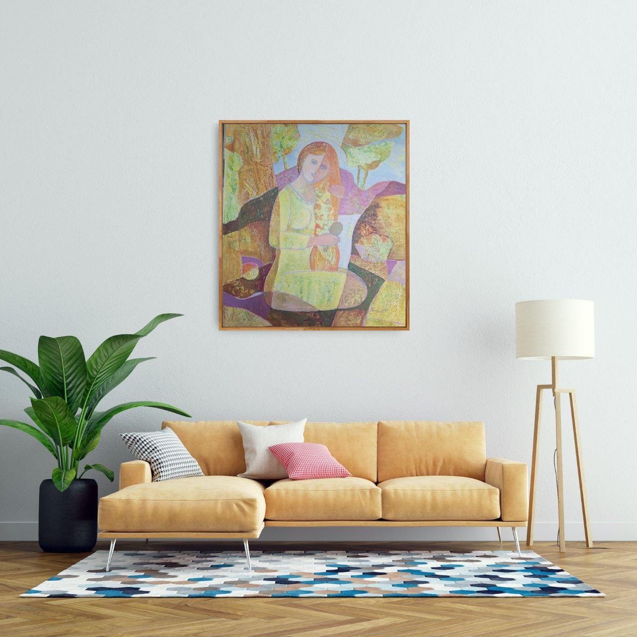 Rituel matinal de la lumière - Painting de Mariia Voronchak 