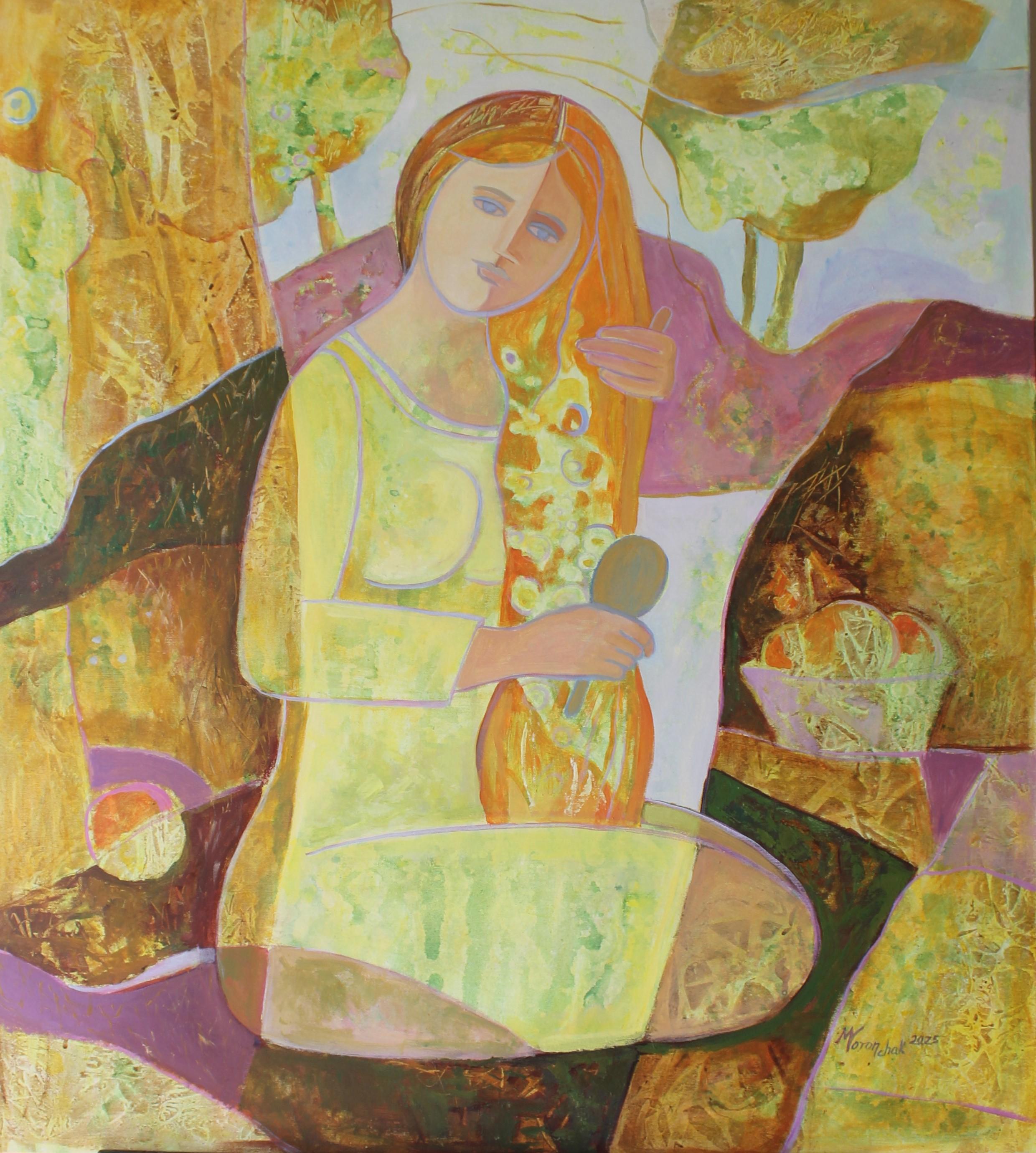 Landscape Painting Mariia Voronchak  - Rituel matinal de la lumière
