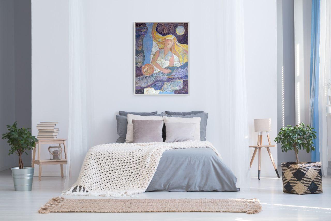 Aujourd'hui, je rêve que la lumière coule en moi - Painting de Mariia Voronchak 