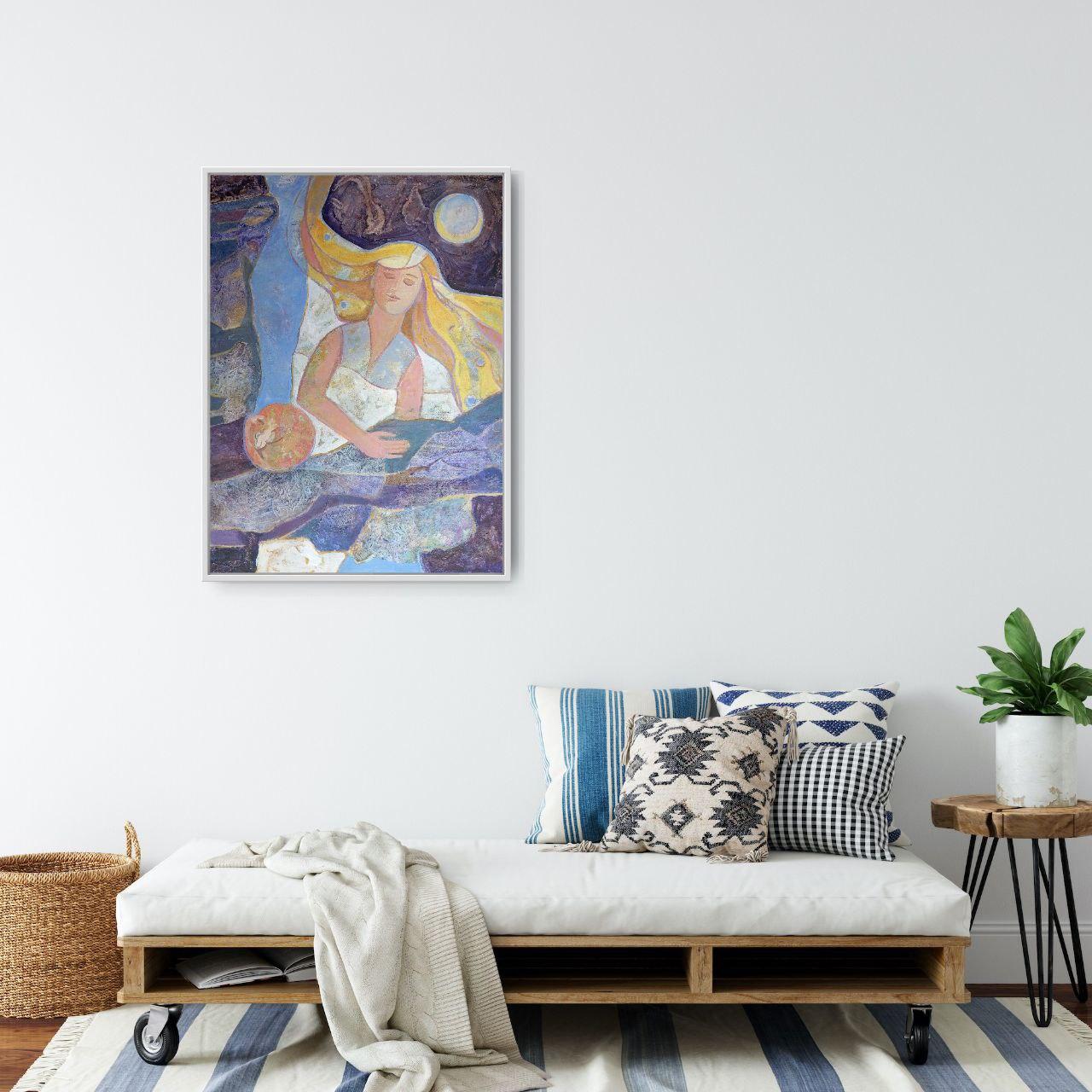 Aujourd'hui, je rêve que la lumière coule en moi - Contemporain Painting par Mariia Voronchak 