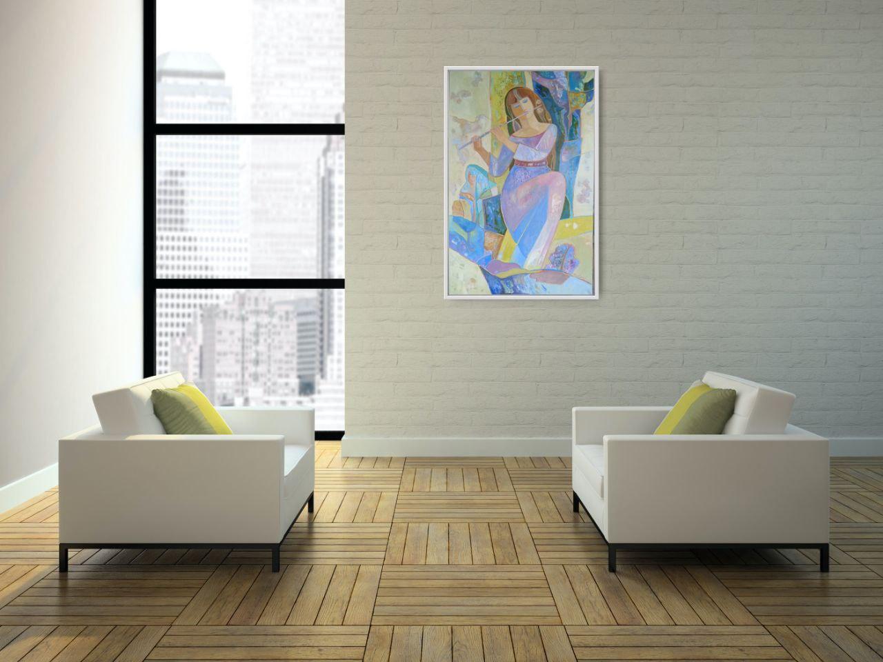 Donde estoy - suena una melodía de ternura - Painting de Mariia Voronchak 