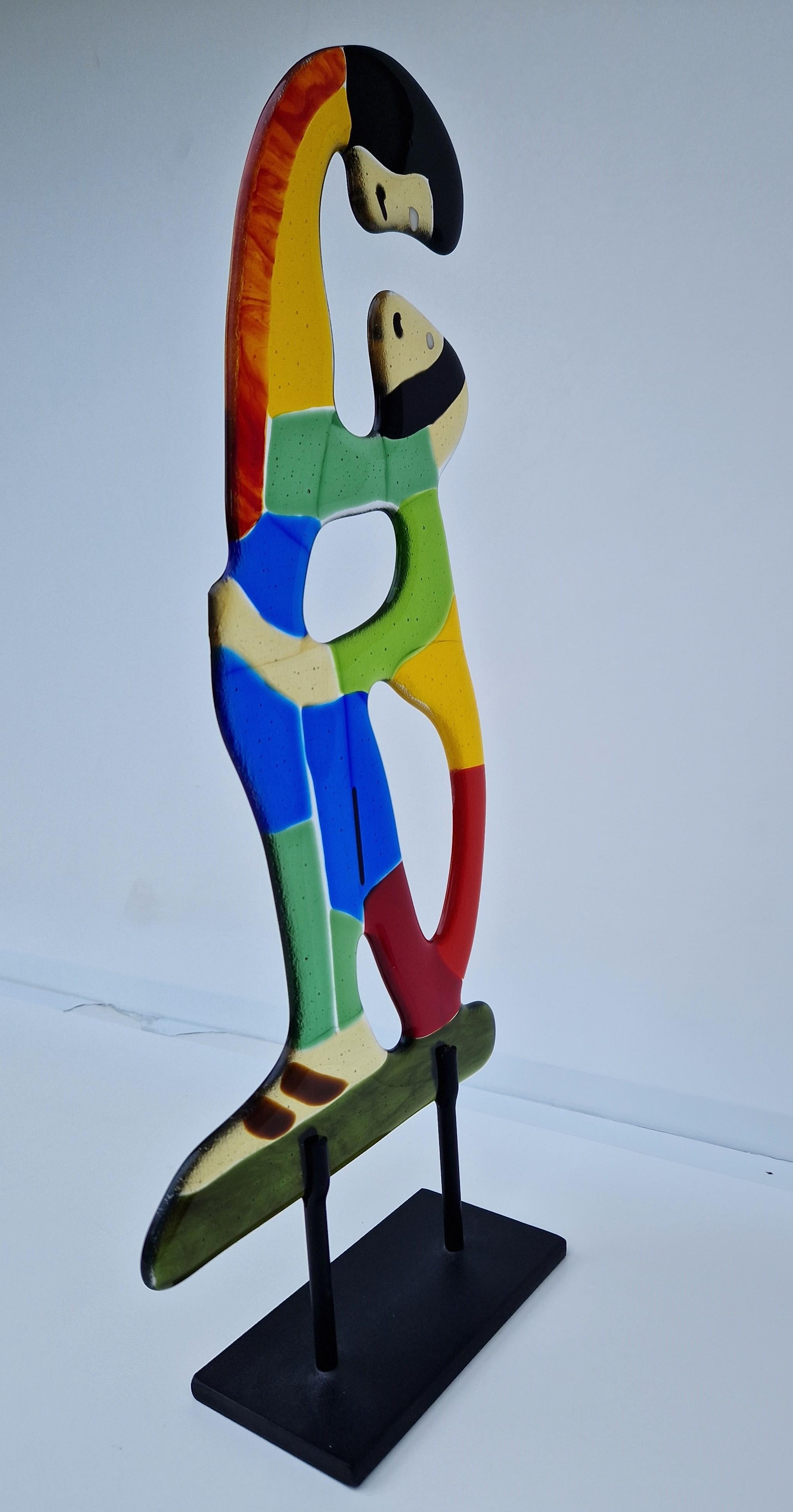 Escultura de vidrio - Conectados - Sculpture de Marijke & Joop Berendsen