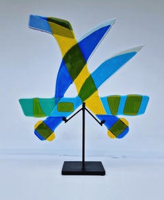 Scultura di vetro - Galleggiante ma connessa