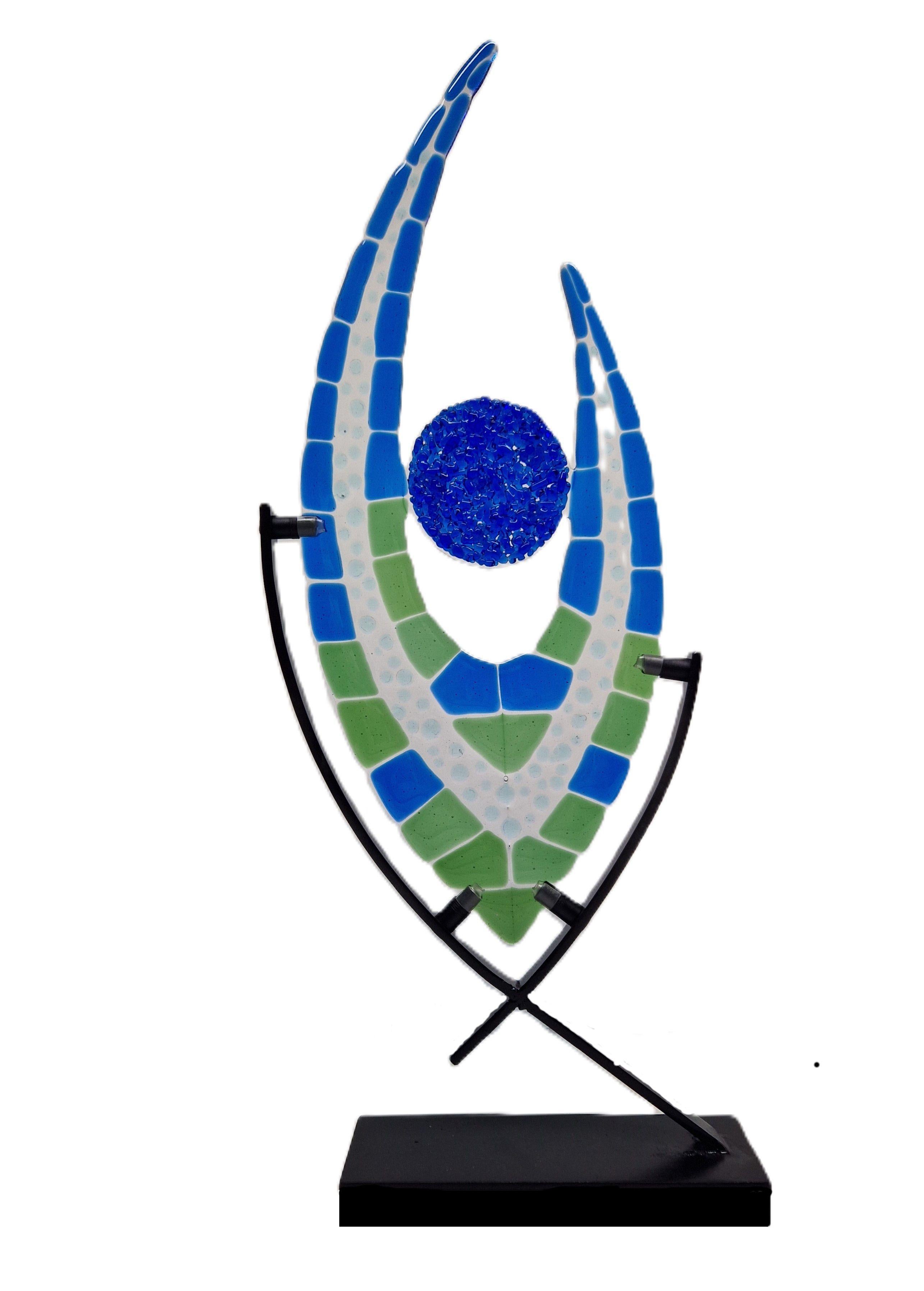 Escultura de vidrio Capullo de flor