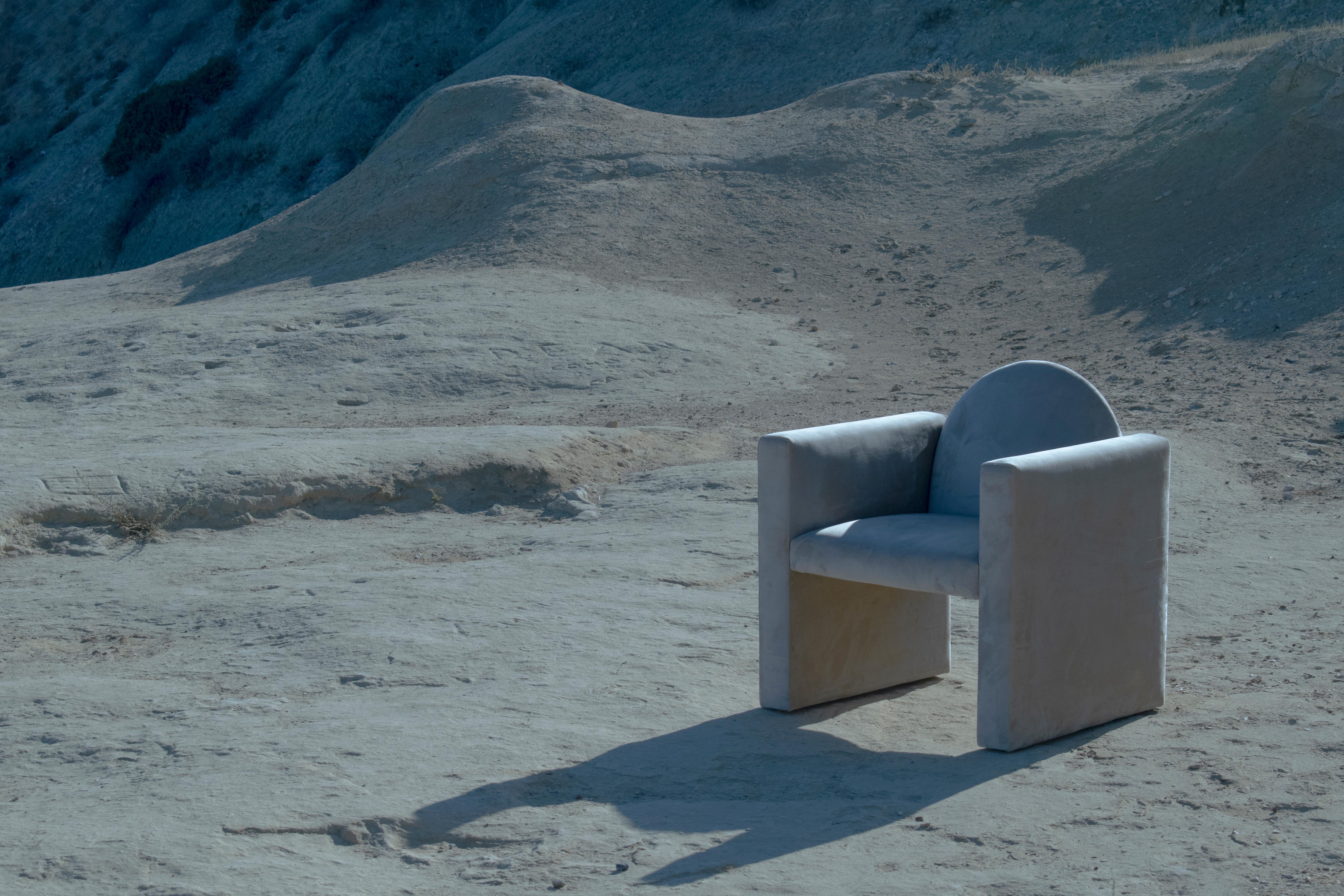 Fabric MARIKA Beige Armchair / Dinning Chair  For Sale