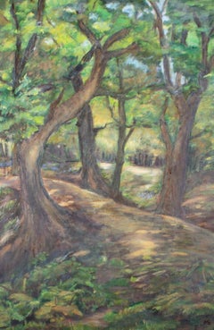 Marika Eversfield (1914-2014) - Óleo del siglo XX, Un camino forestal