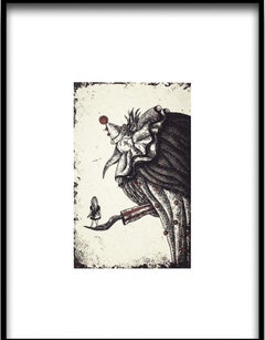 Clown et fleur