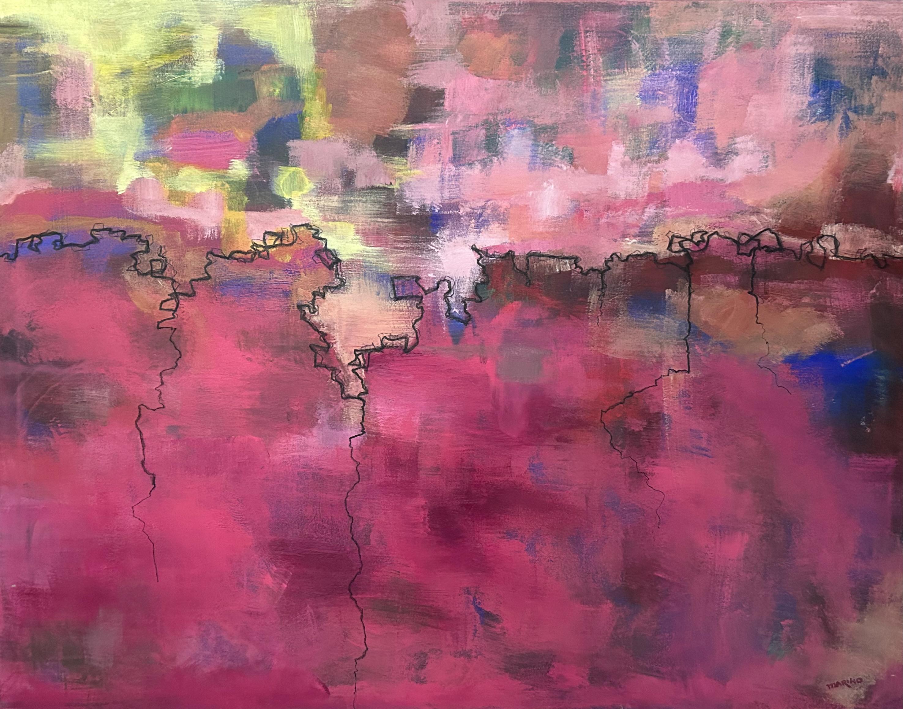 Abstract Painting di Mariko Kumon - Cartografia IV