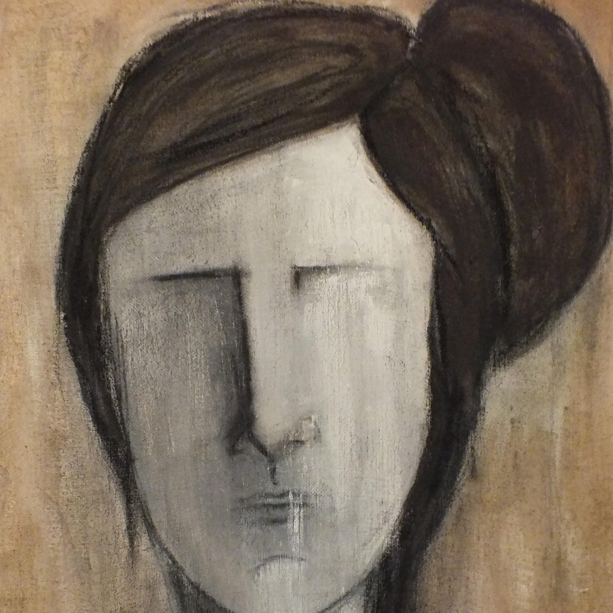 Mrs Y#, Mixed Media on Canvas For Sale 1