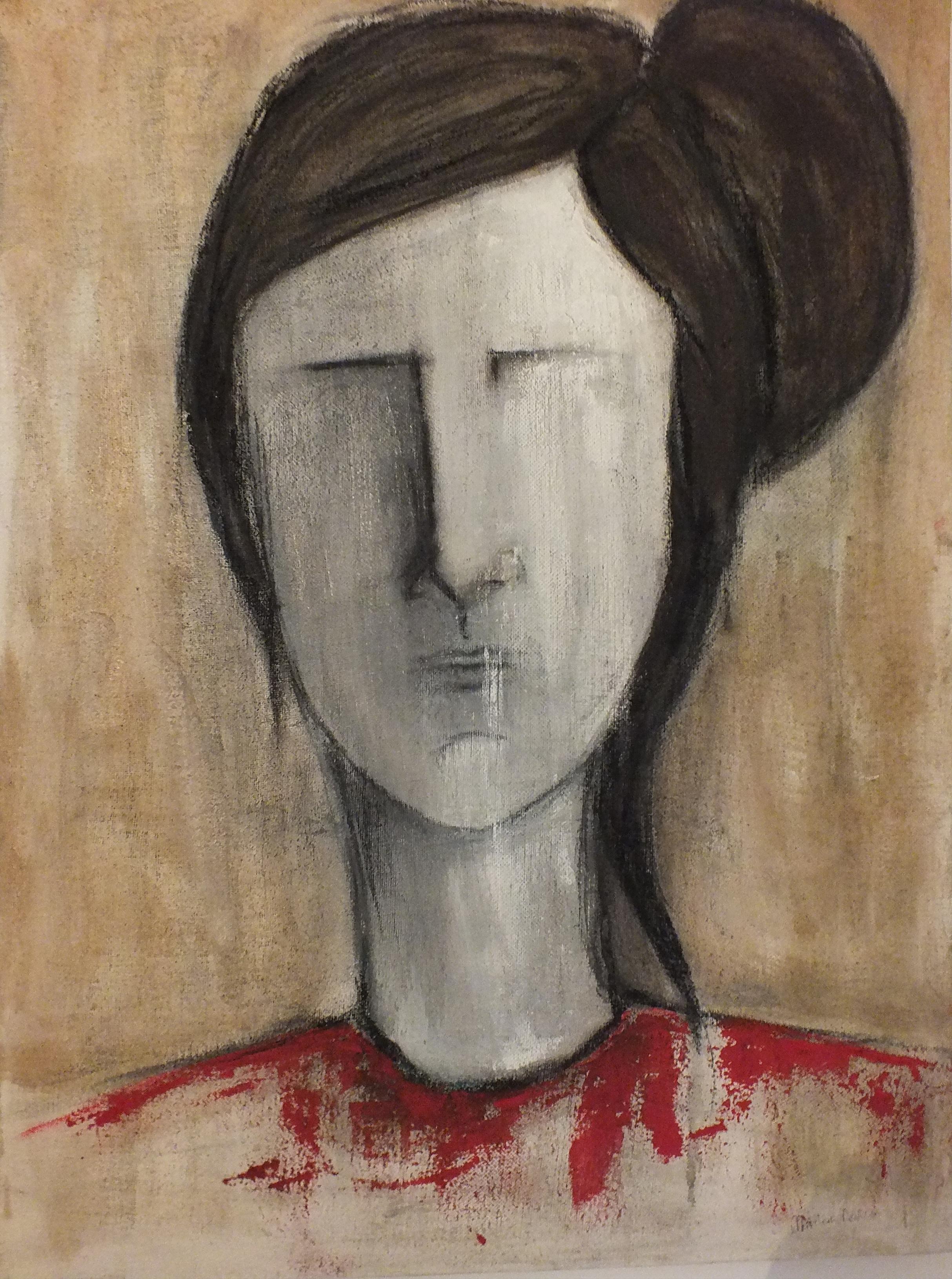 Mrs Y#, Mixed Media on Canvas