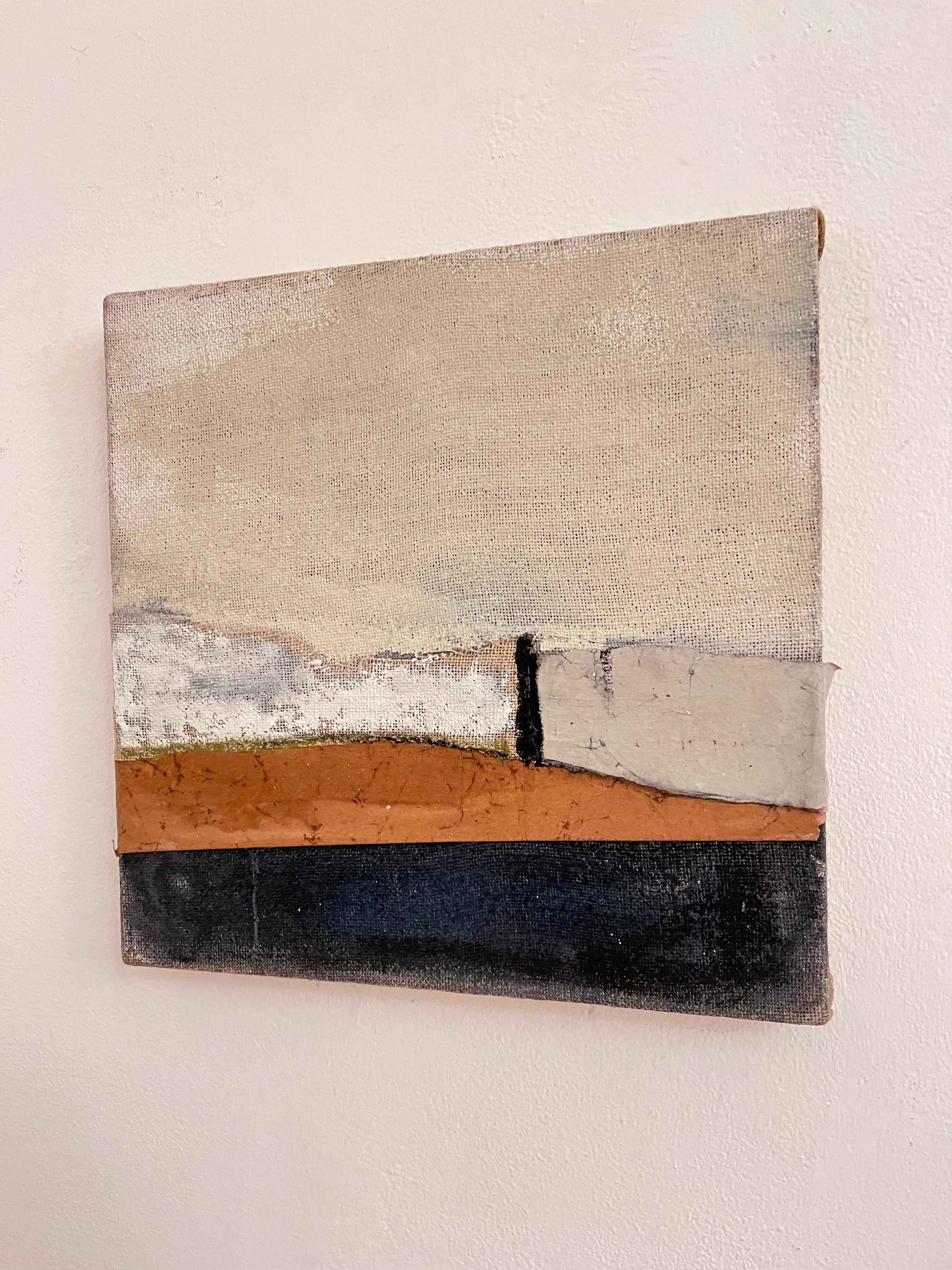 PaperLandscape
mixed media  and collage on juta canvas
50x50
2017

the painting is part of the Paper Landscape series
I like to call them fragile landscapes
the title PaperLandscape, but also wants to focus on the theme of landscape protection and