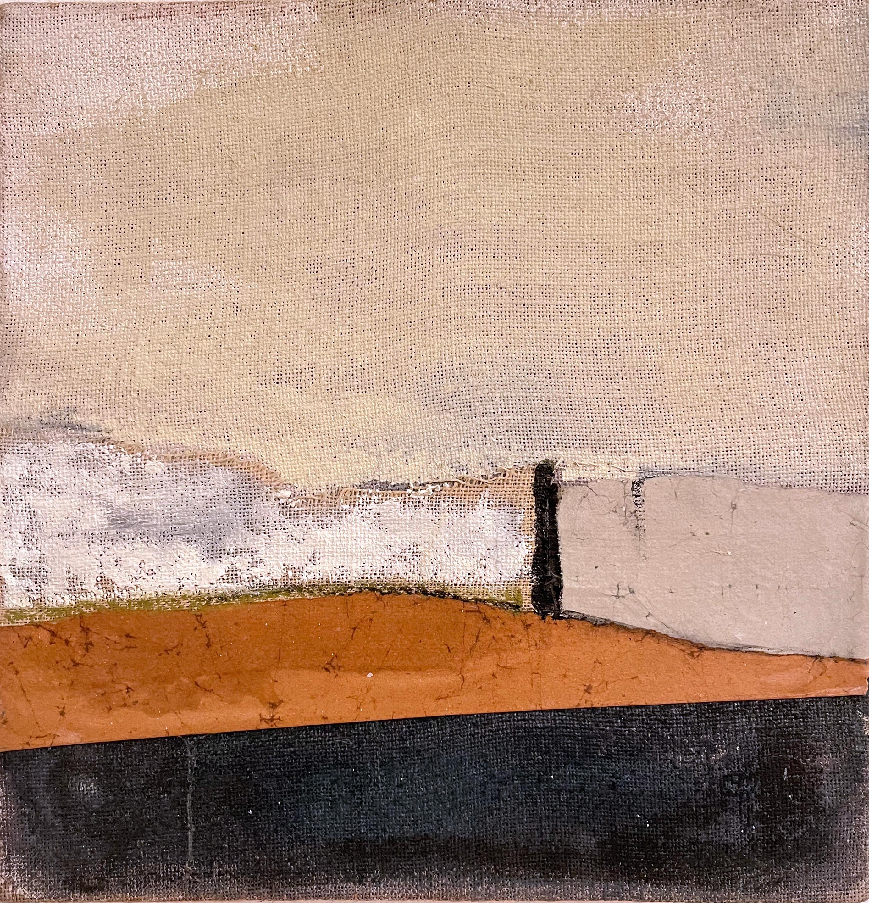 "PaperLandscape"- Abstract Geometric  Landscape Painting , Art Made in Italy