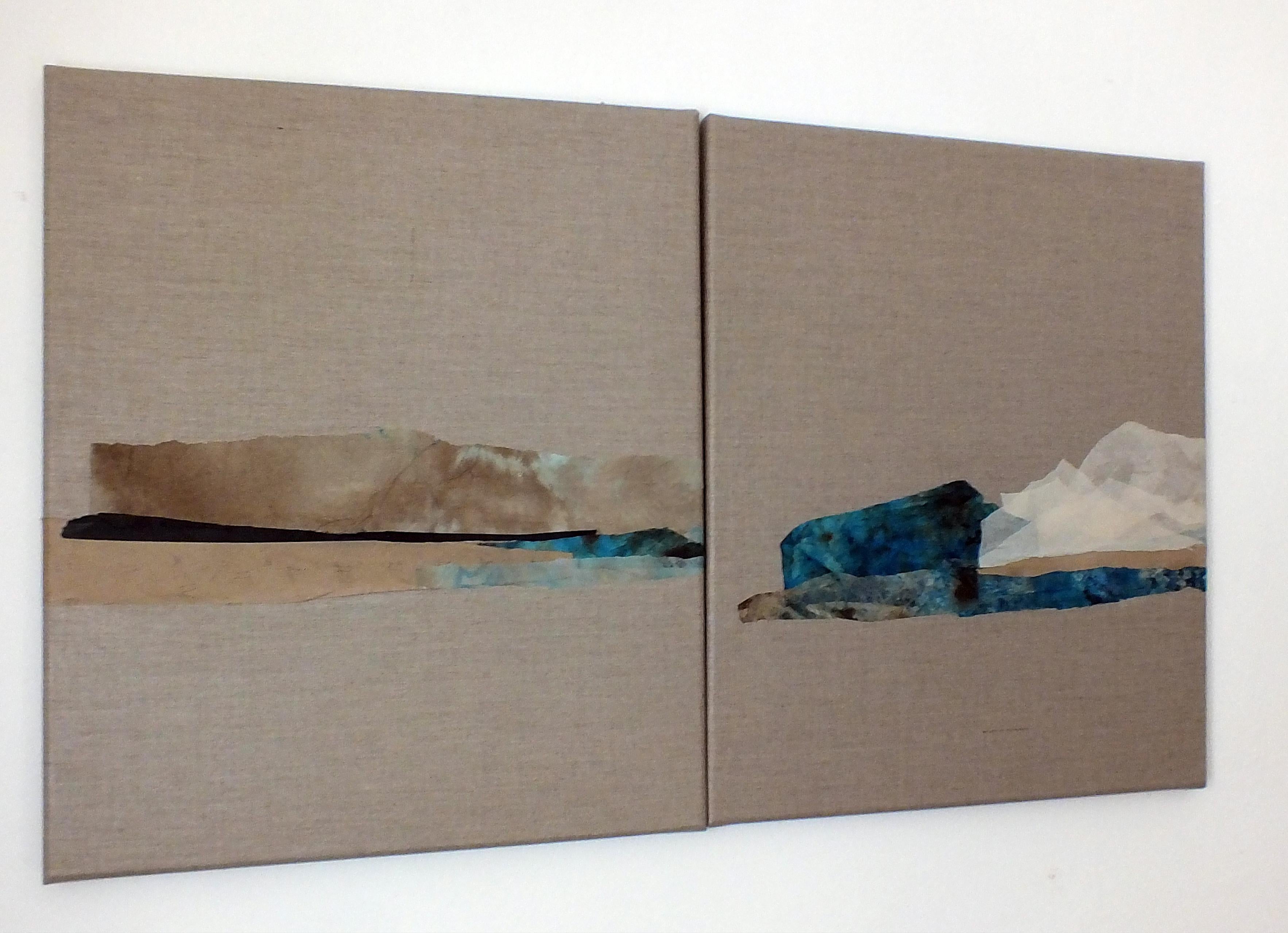 Paper Landscape
Fragile 
collage on linen canvas 
42x95 cm 2020
diptych

PaperLandscape is a series of artworks inspired by landscape and nature,
nature and the passage change over time, we change nature and nature changes man
the connection between