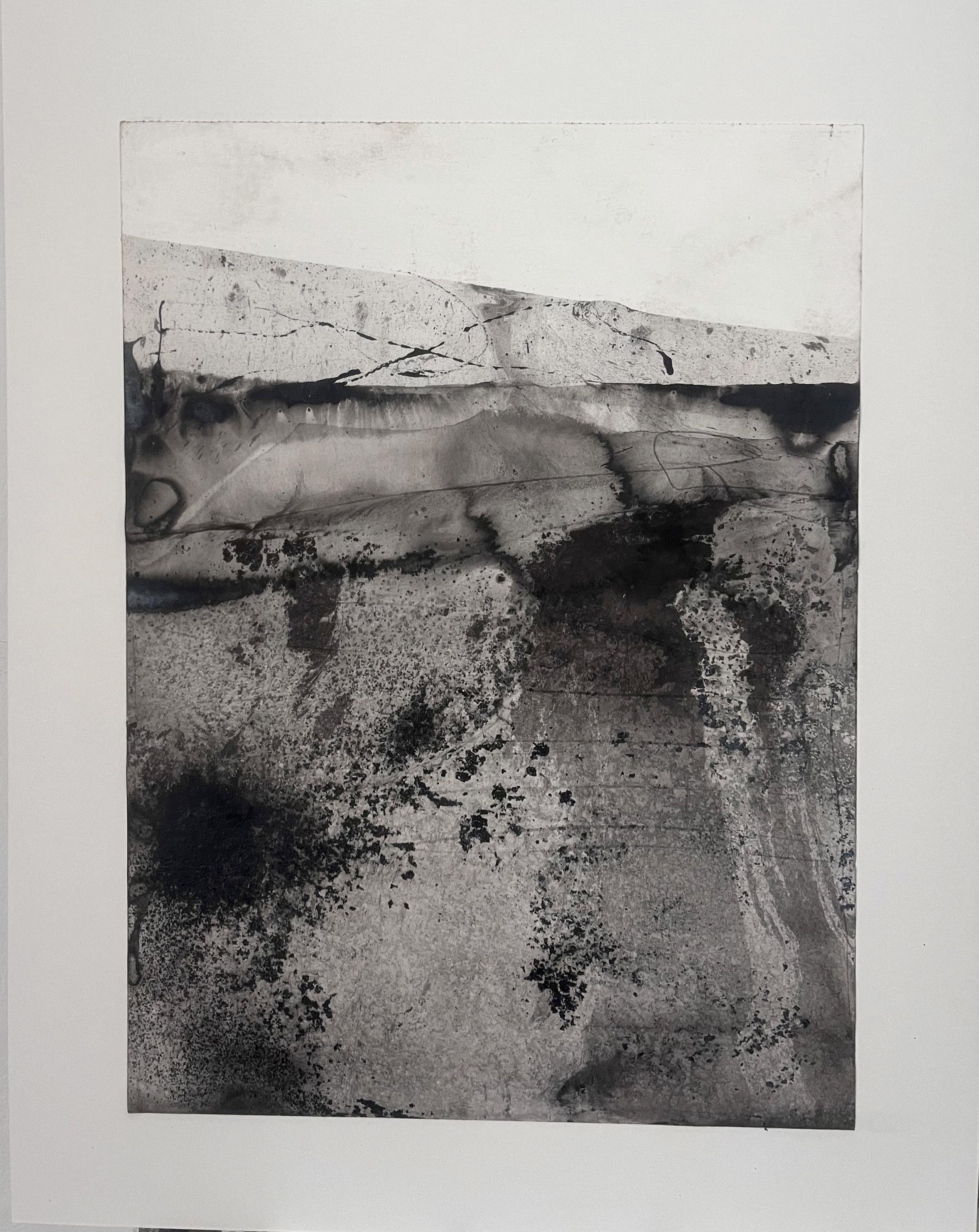 « Paysage », dessin original sur papier, art original fabriqué en Italie
