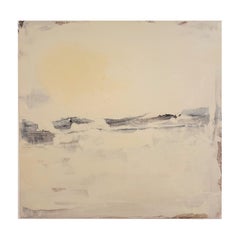 Abstraktes Gemälde „Weiße Landschaft“ „Einzigartig, hergestellt in Italien