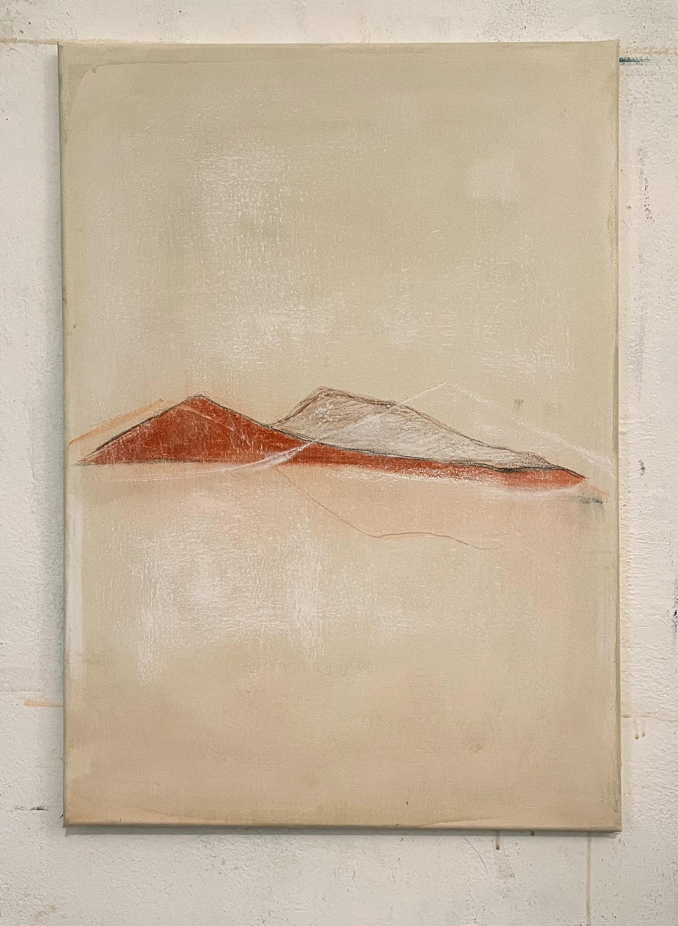 „Abstrakte Landschaft“ Originalfarbe auf Baumwoll-Leinwand, Marilina Marchica im Angebot 1